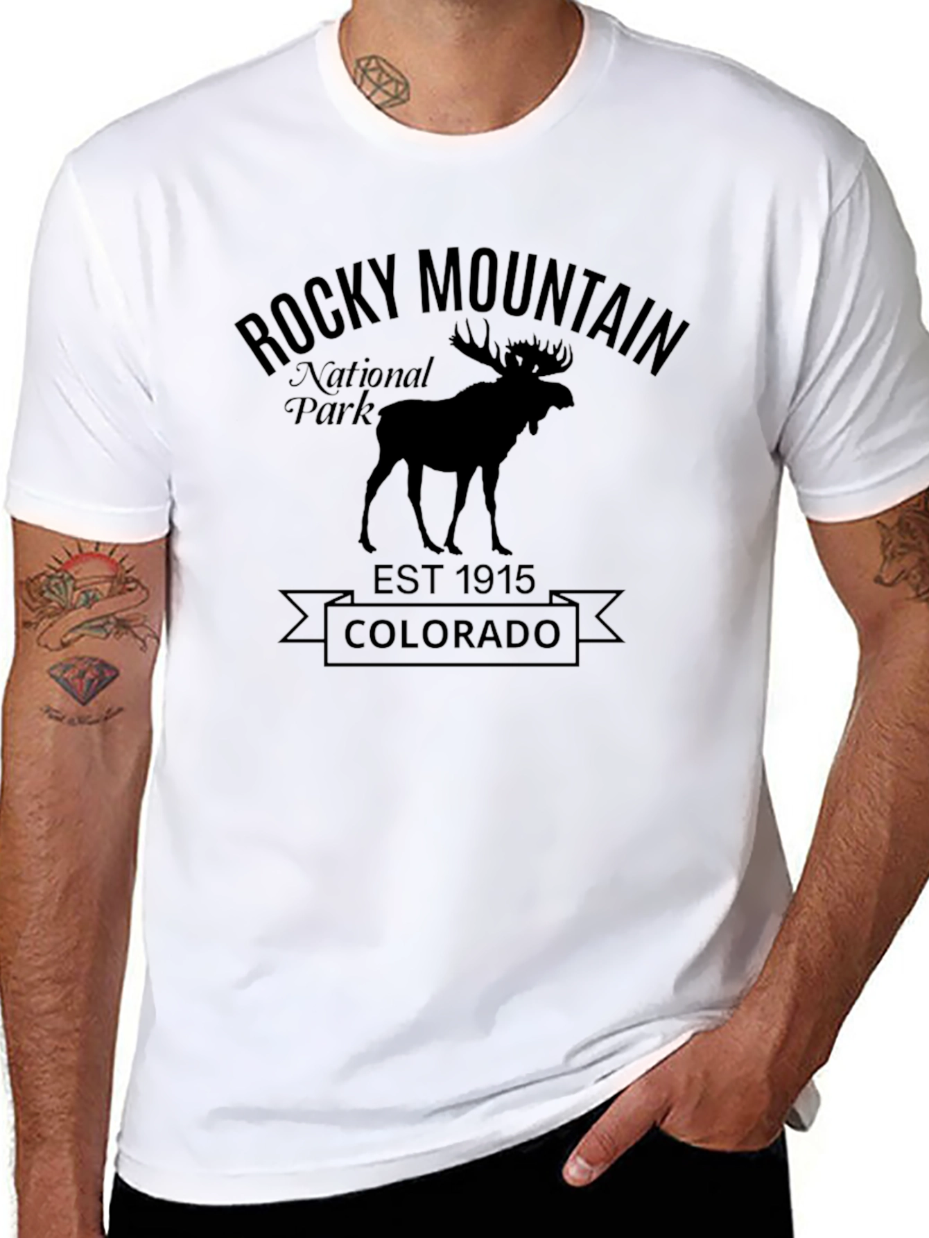 Rocky Mountain National Park Black T-Shirt