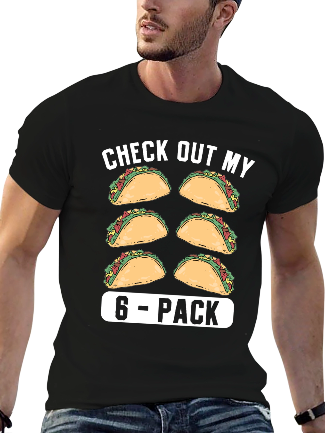 Taco 6-Pack Funny Graphic T-Shirt