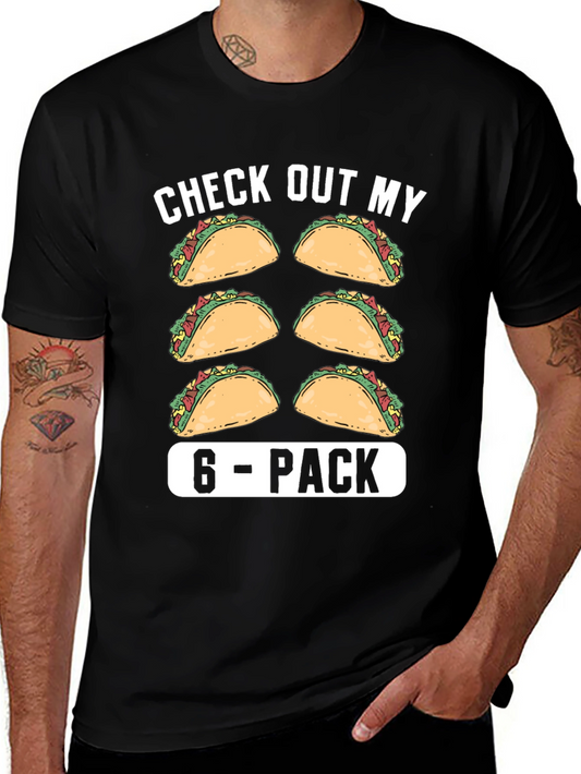 Taco 6-Pack Funny Graphic T-Shirt