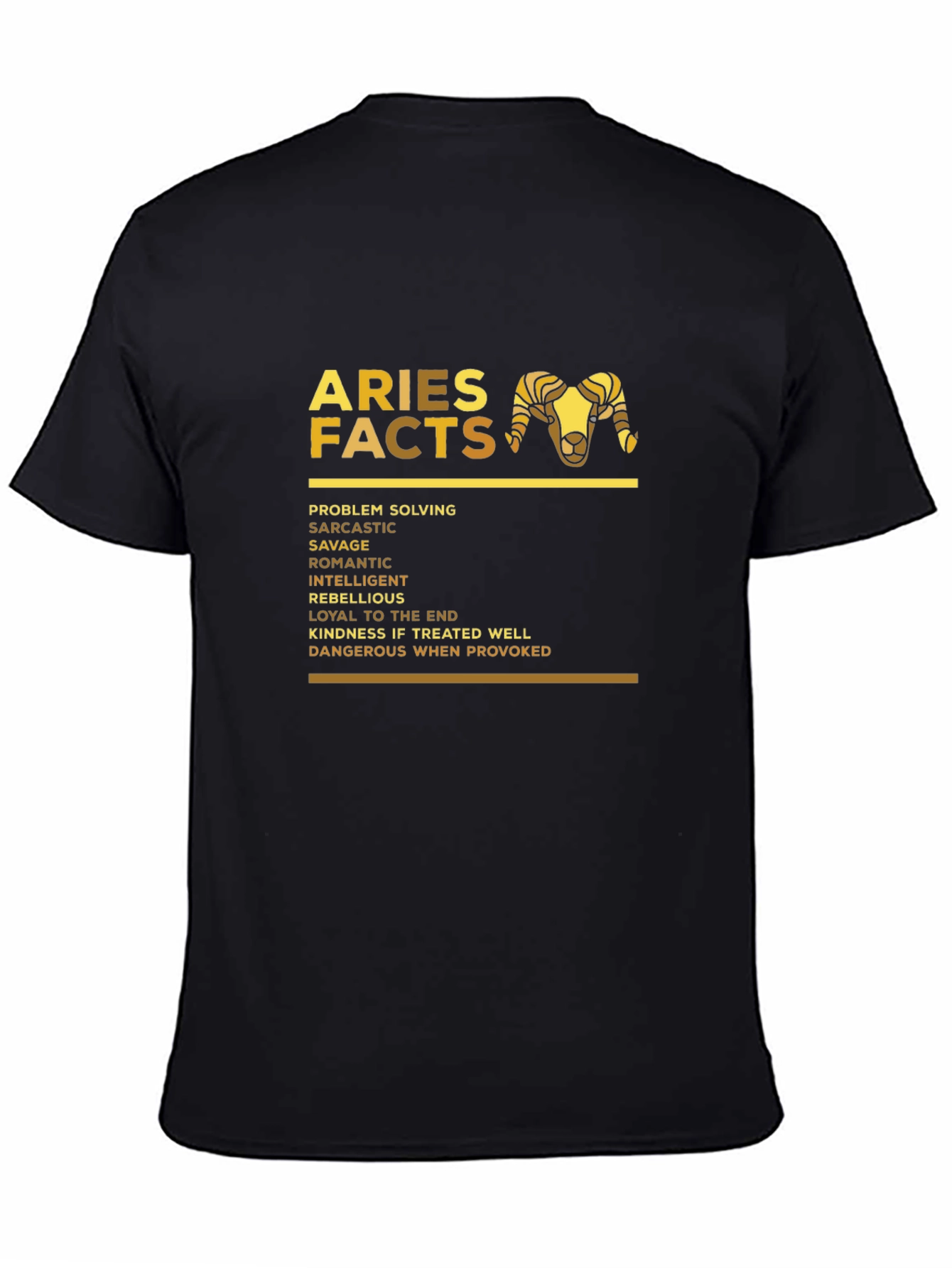 Aries Facts Zodiac T-Shirt