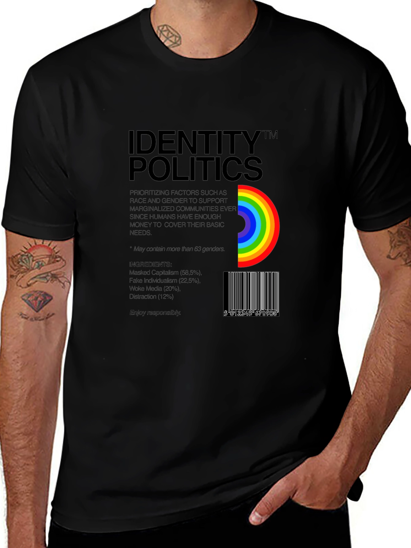 Identity Politics Rainbow T-Shirt
