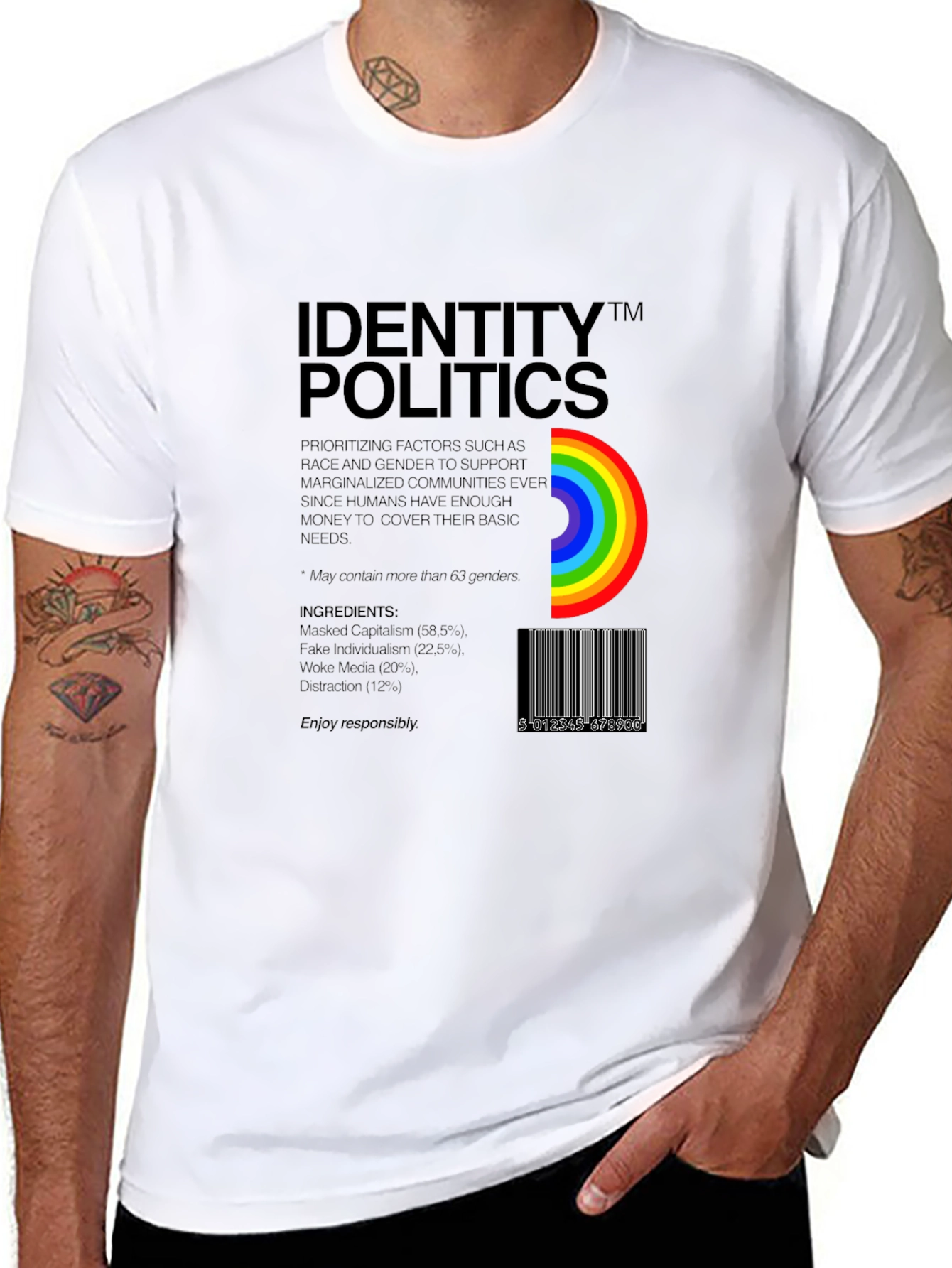 Identity Politics Rainbow T-Shirt
