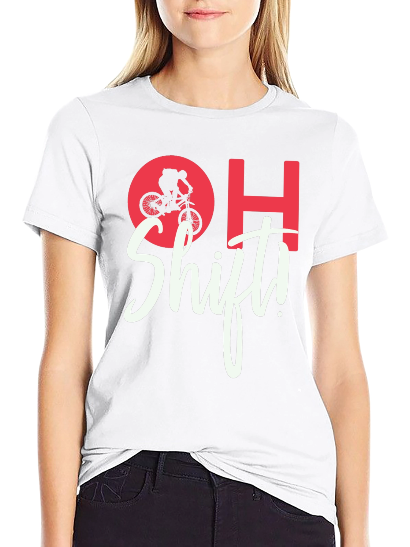 OH Shift! Mountain Biker Graphic Tee