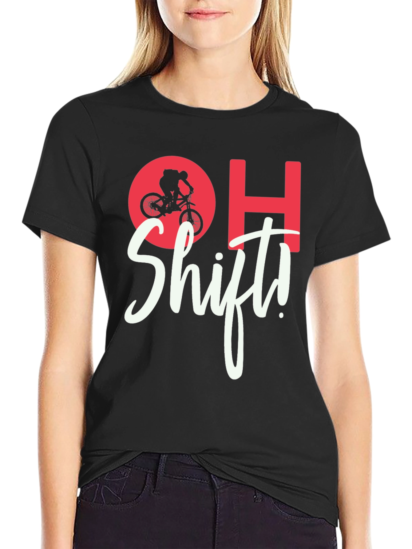 OH Shift! Mountain Biker Graphic Tee
