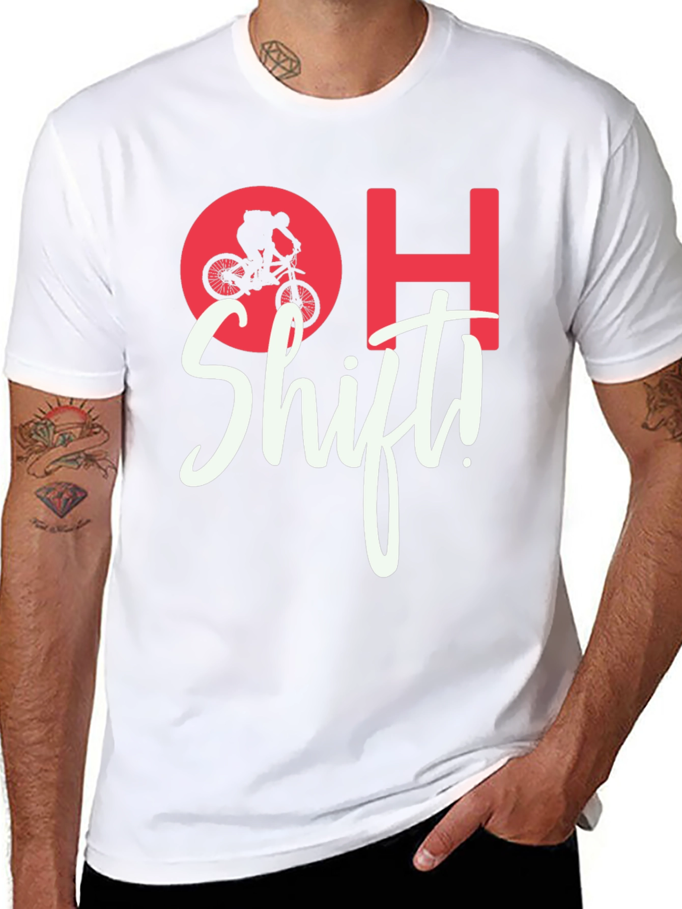 OH Shift! Mountain Biker Graphic Tee