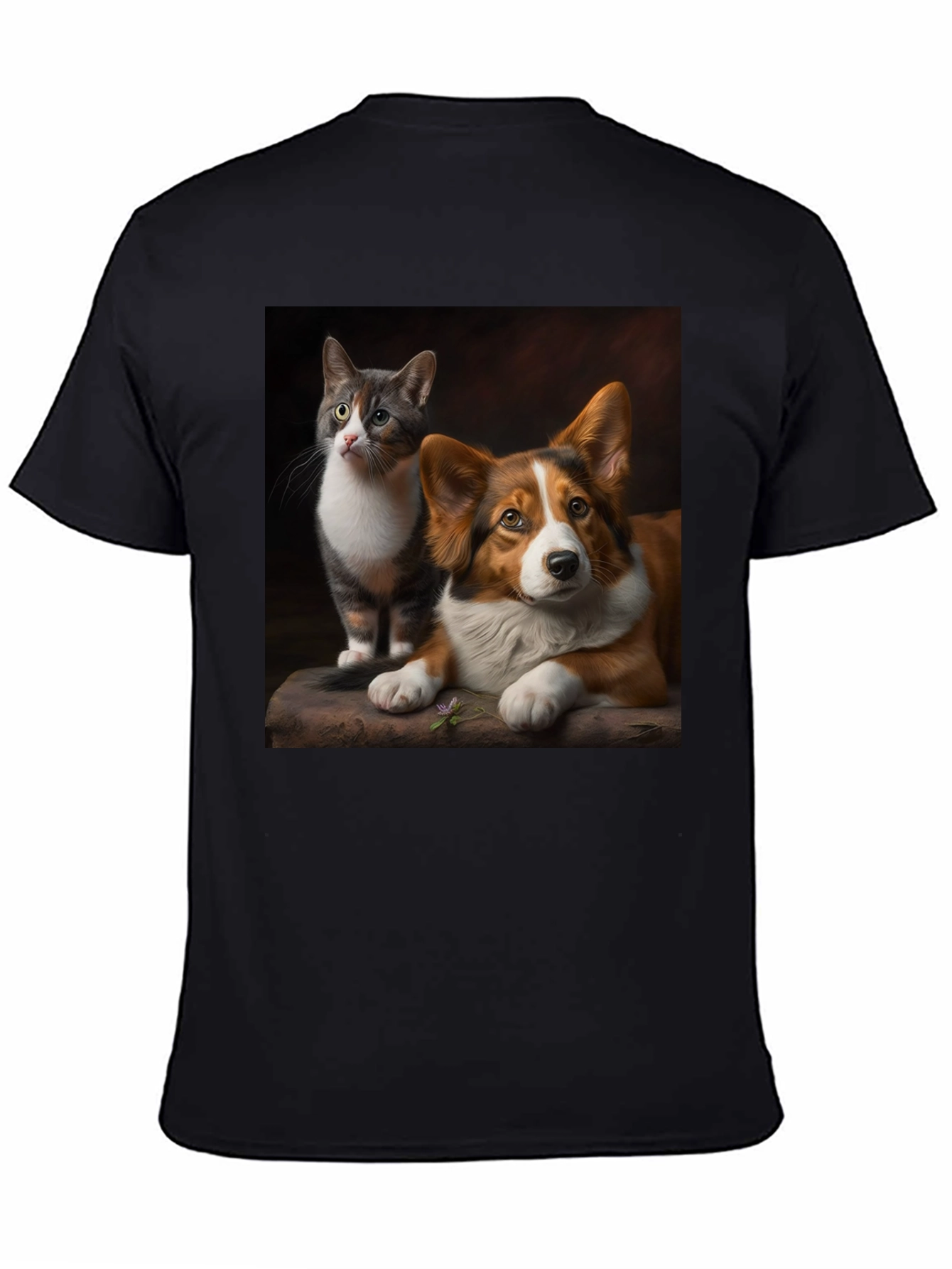 Cat and Dog Graphic Tee