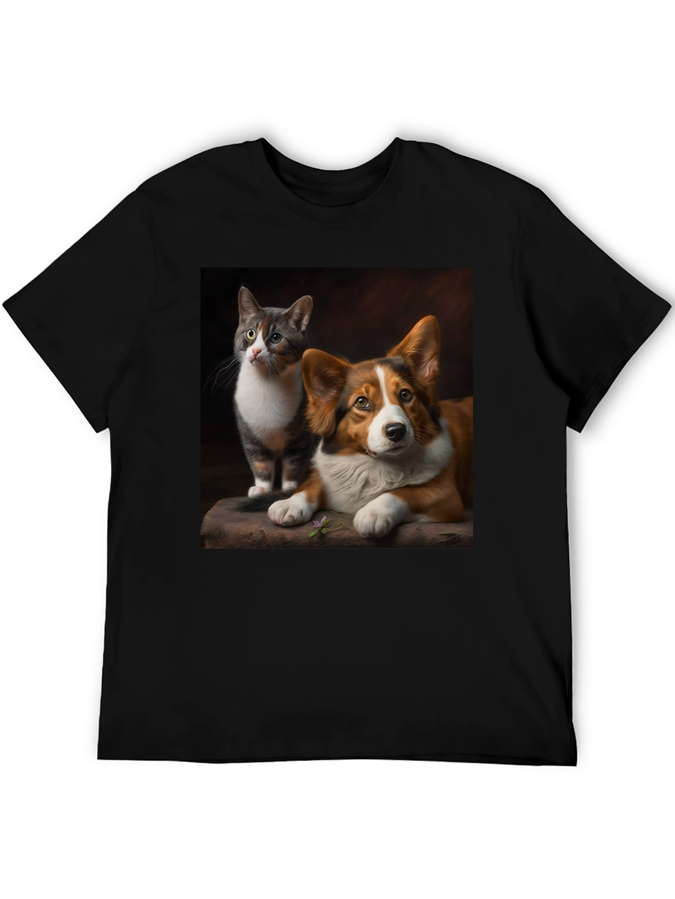 Cat and Dog Graphic Tee