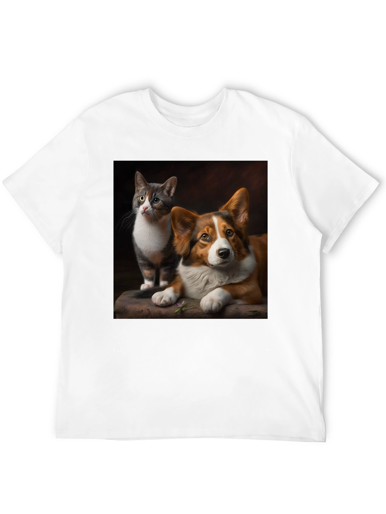 Cat and Dog Graphic Tee