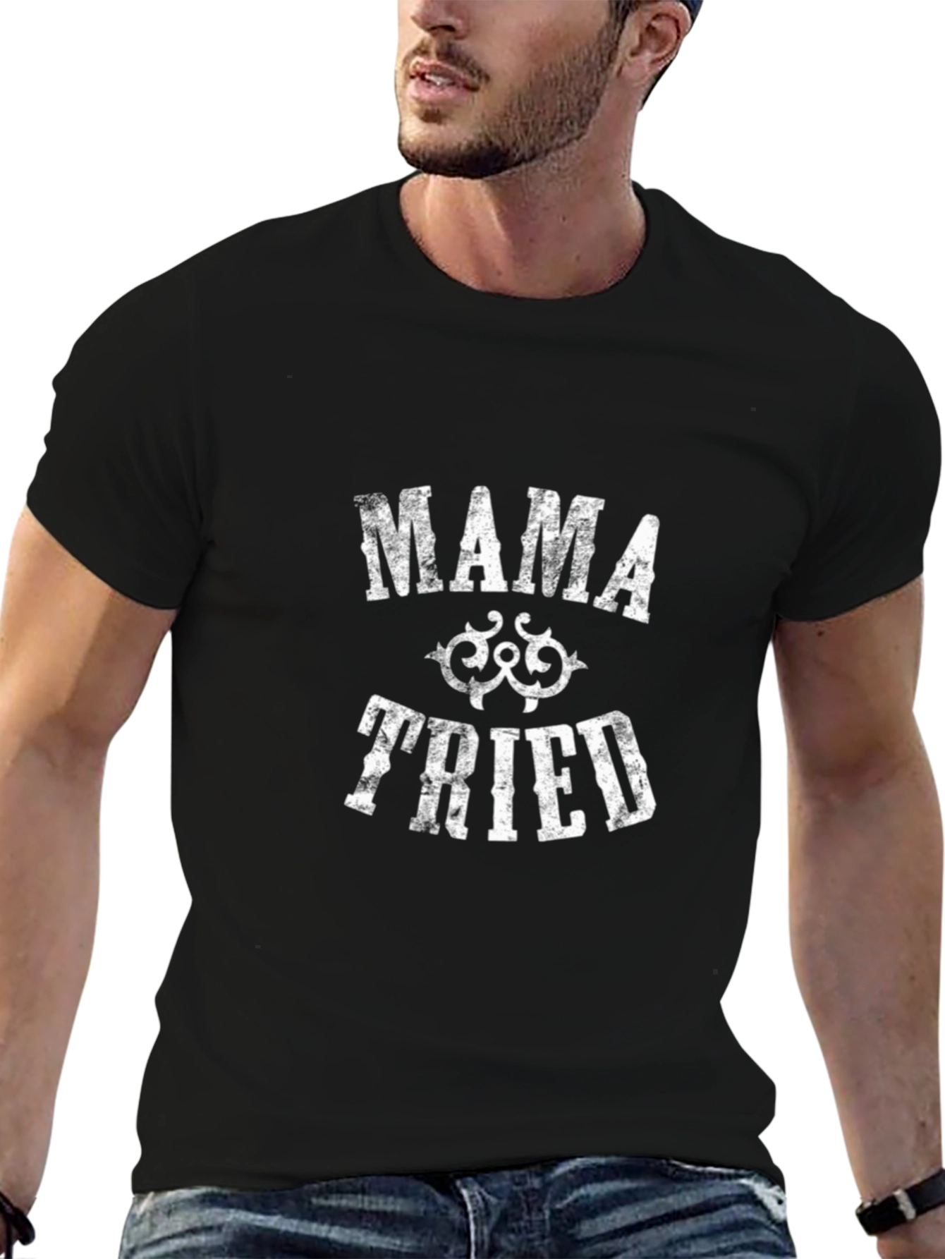 Mama Tried Black Graphic T-Shirt