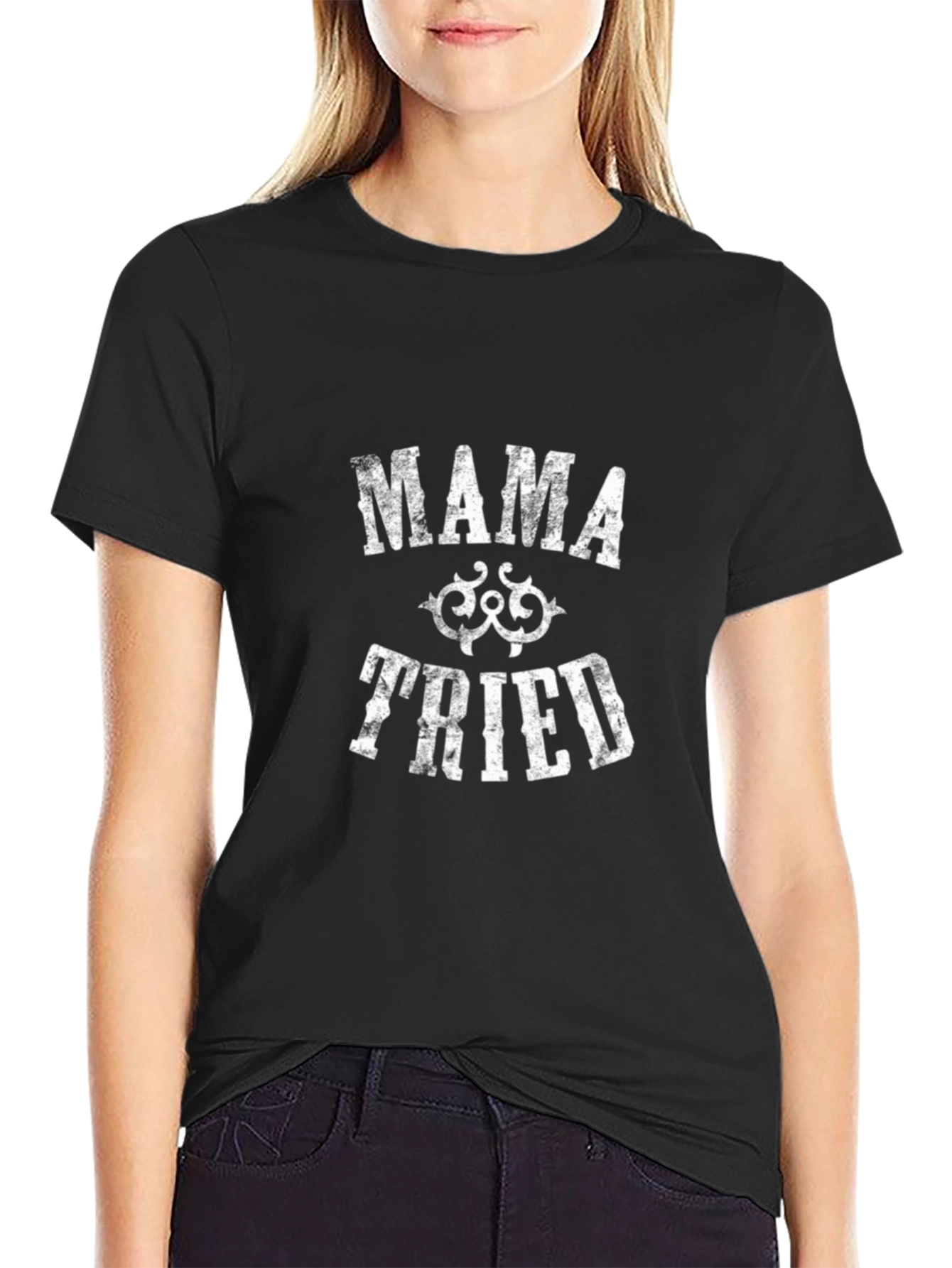 Mama Tried Black Graphic T-Shirt