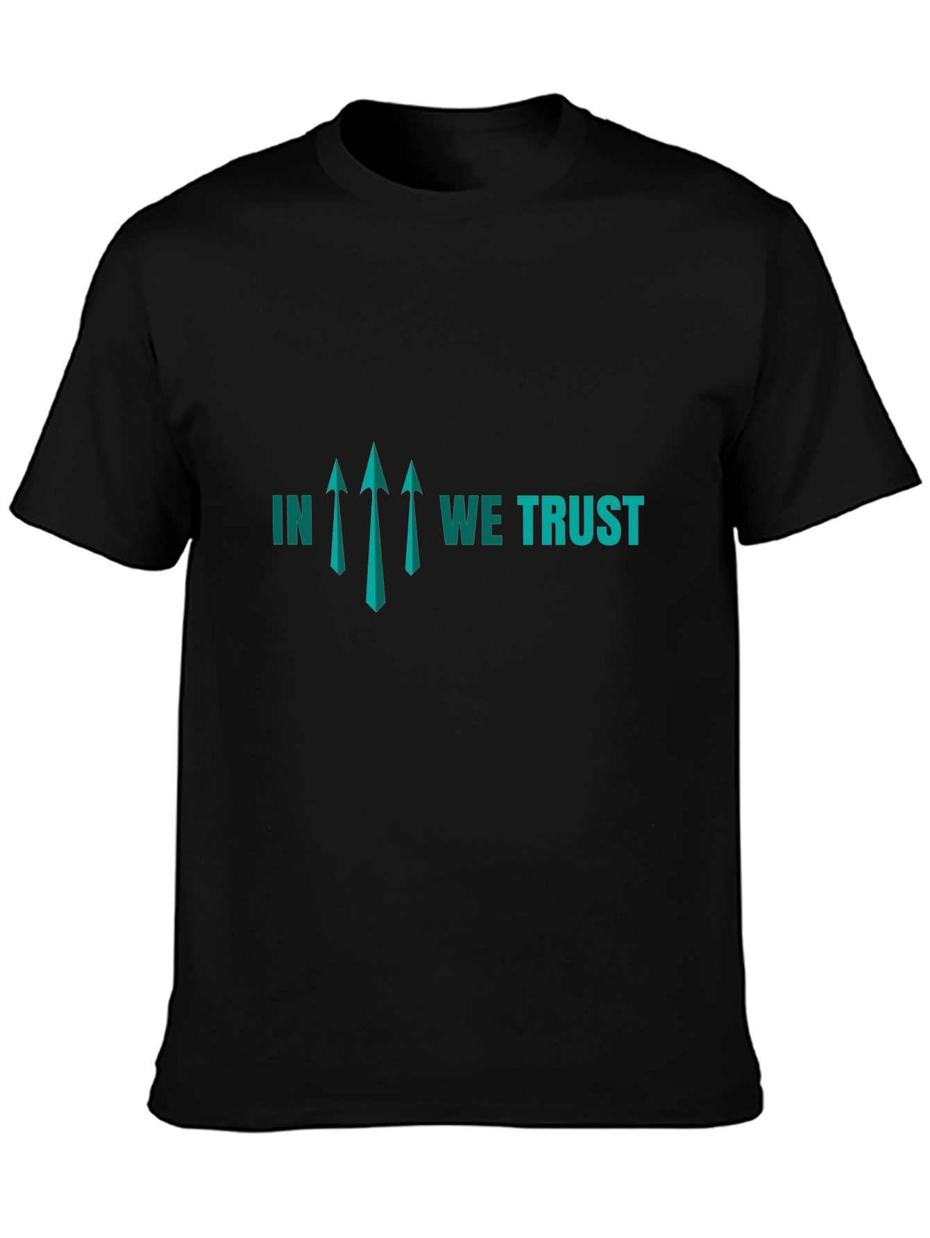In We Trust Graphic Tee - Stylish Black T-Shirt