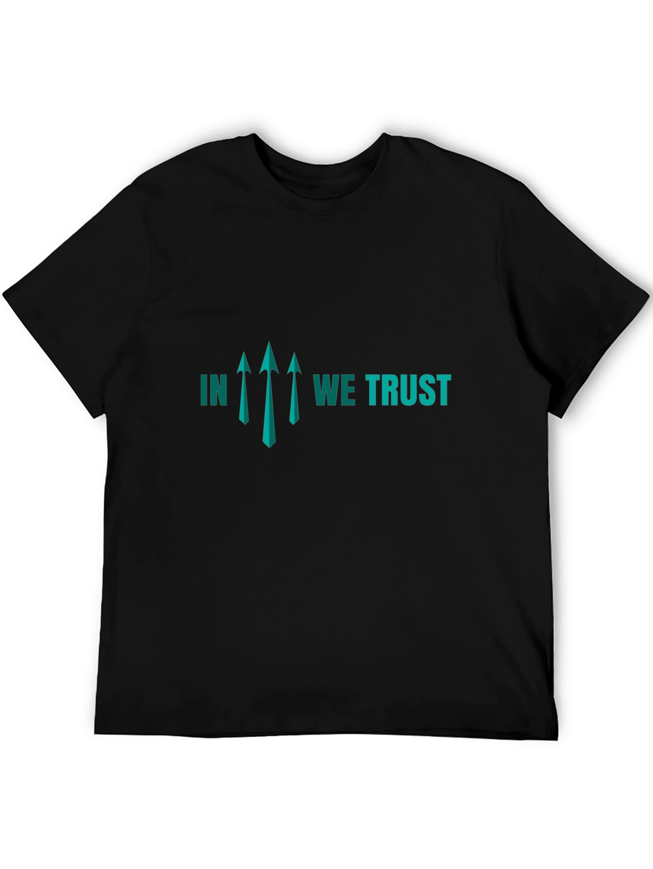 In We Trust Graphic Tee - Stylish Black T-Shirt