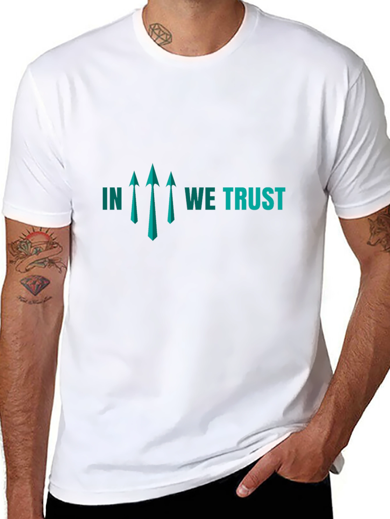 In We Trust Graphic Tee - Stylish Black T-Shirt