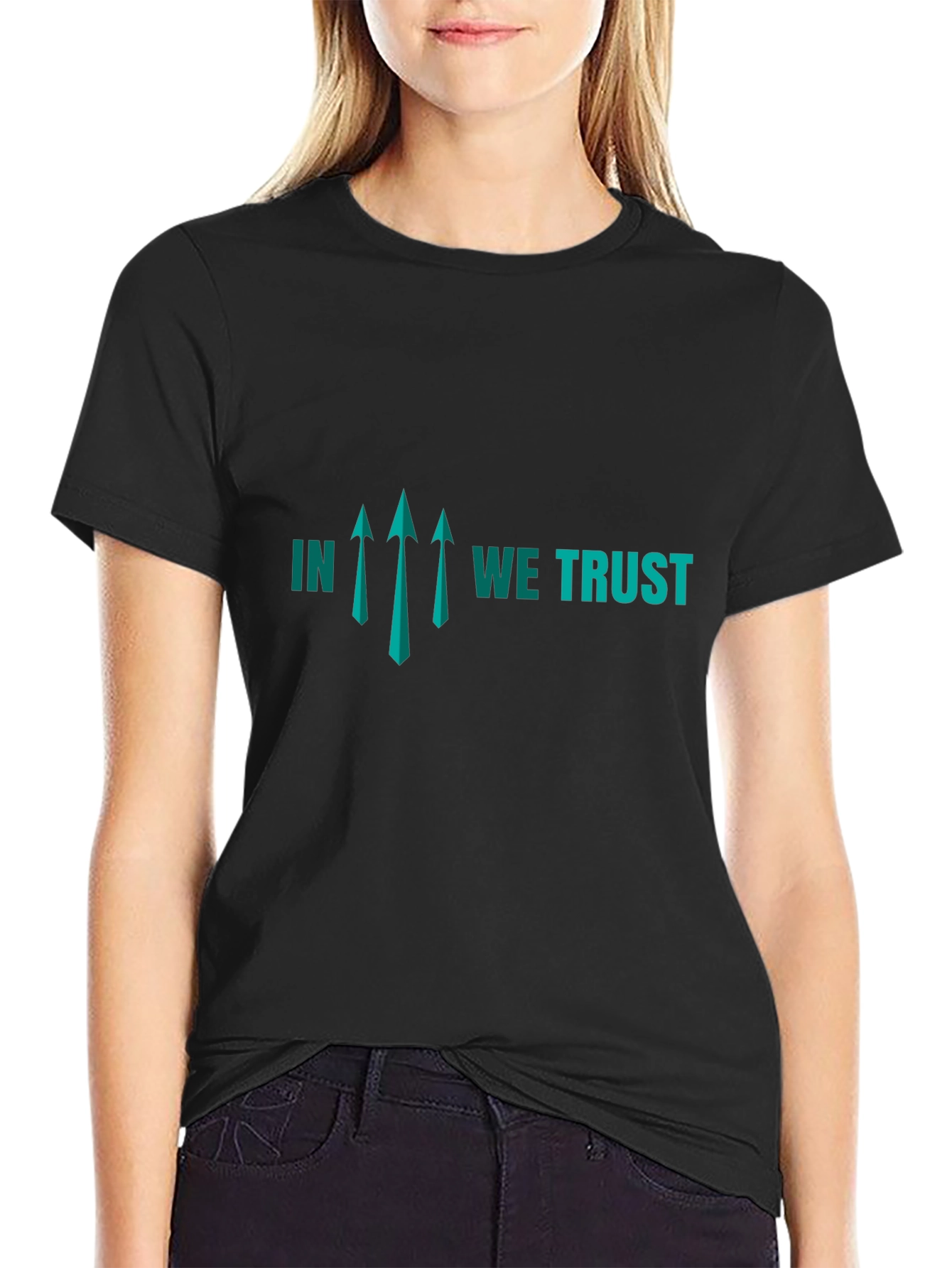 In We Trust Graphic Tee - Stylish Black T-Shirt