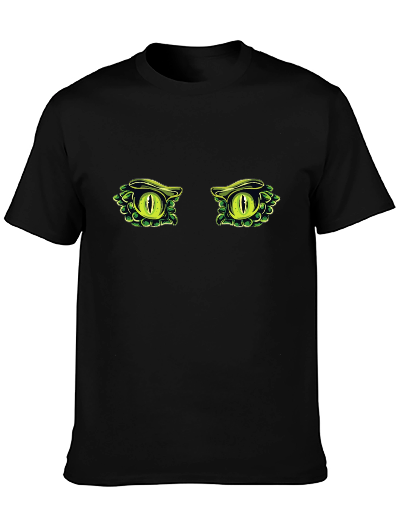Reptile Eyes T-Shirt - Black Cotton Tee