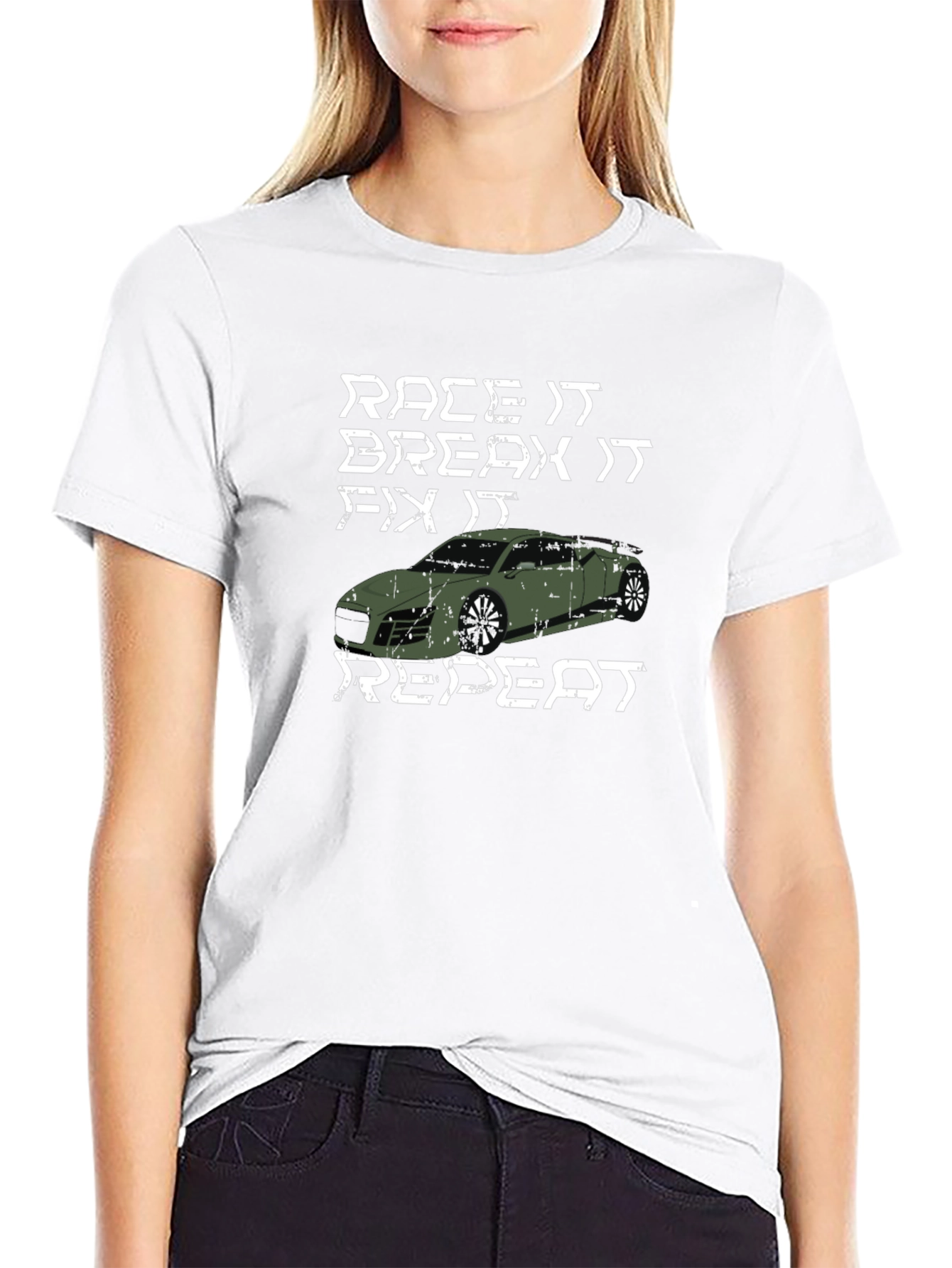 Race It Break It Fix It Repeat Graphic T-Shirt