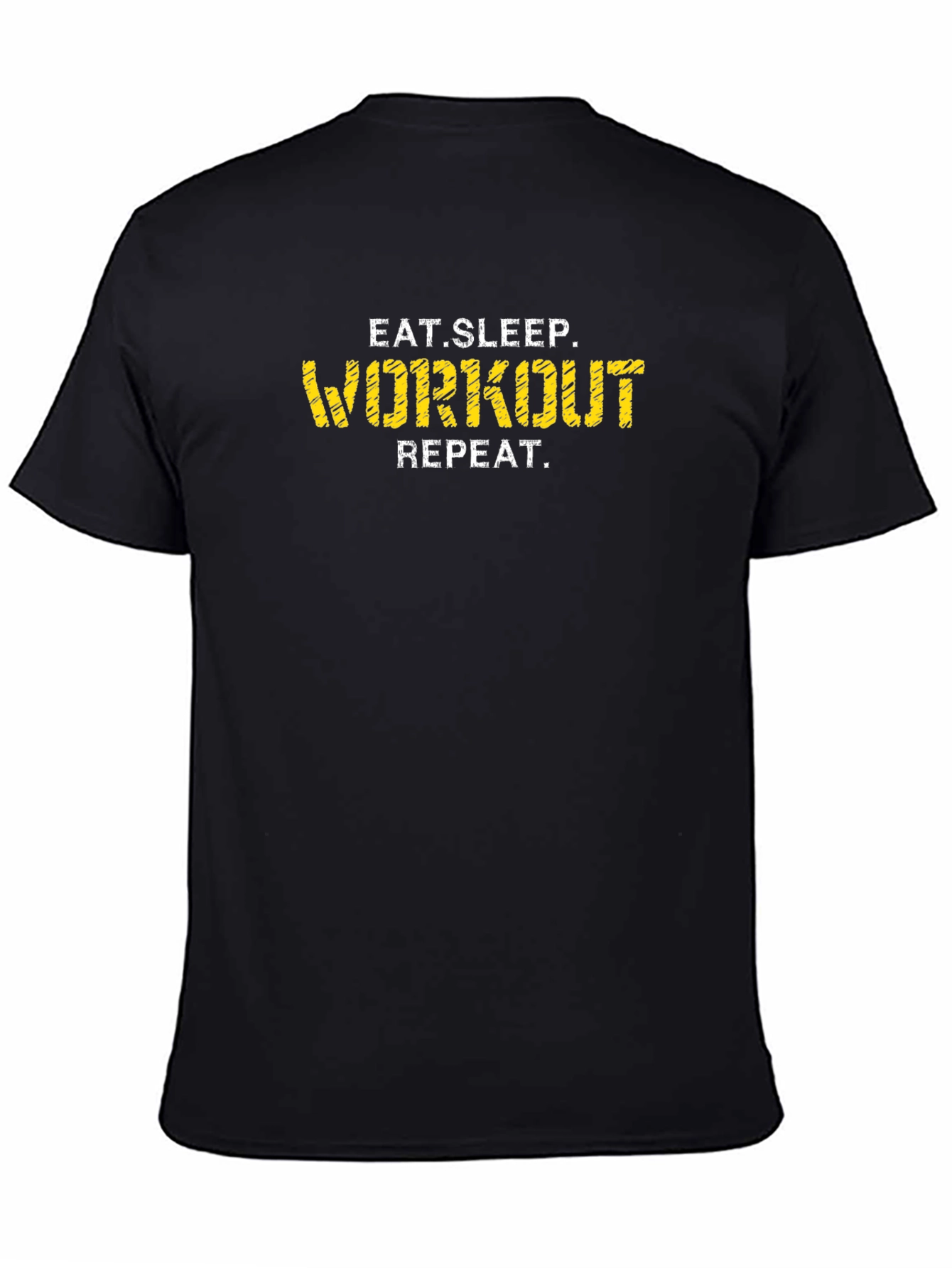 Eat Sleep Workout Repeat Graphic Tee