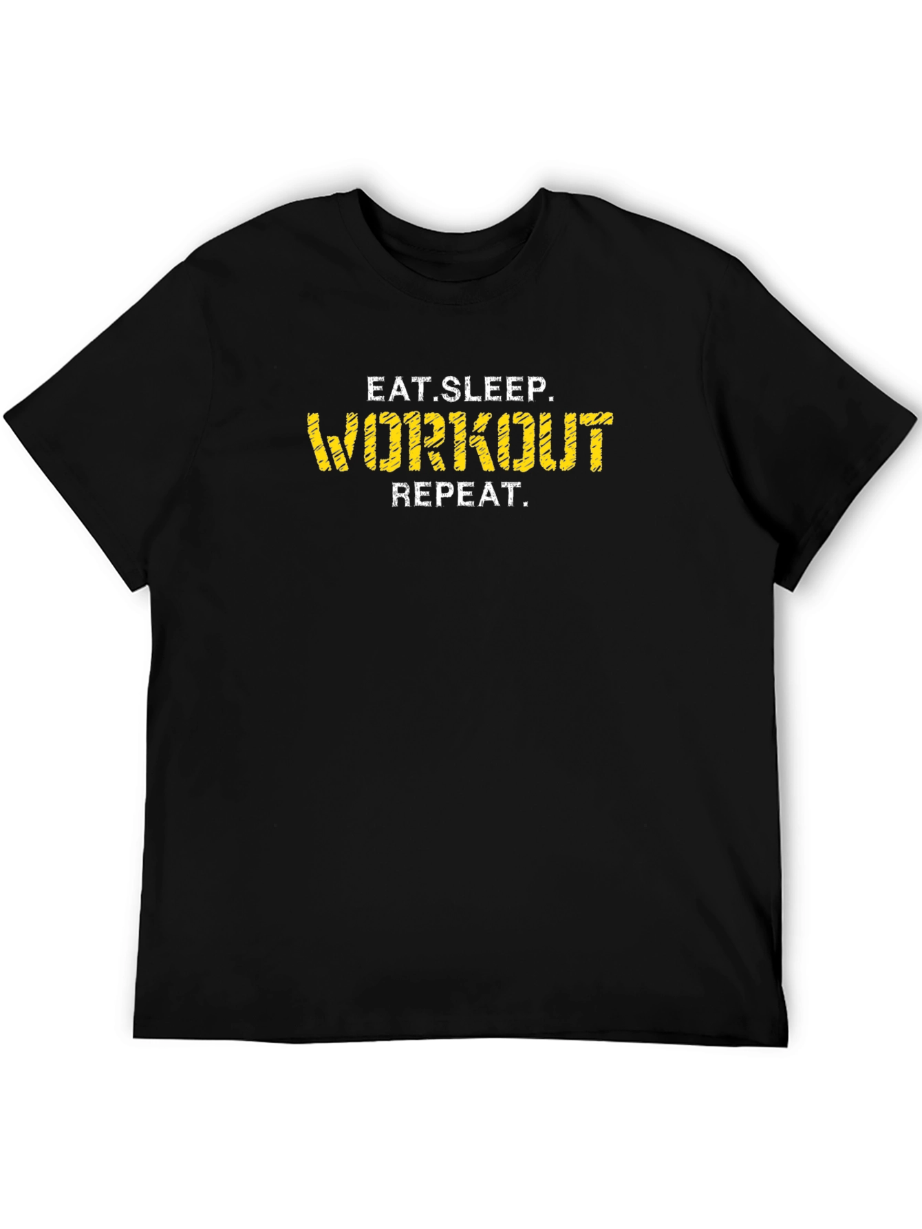Eat Sleep Workout Repeat Graphic Tee