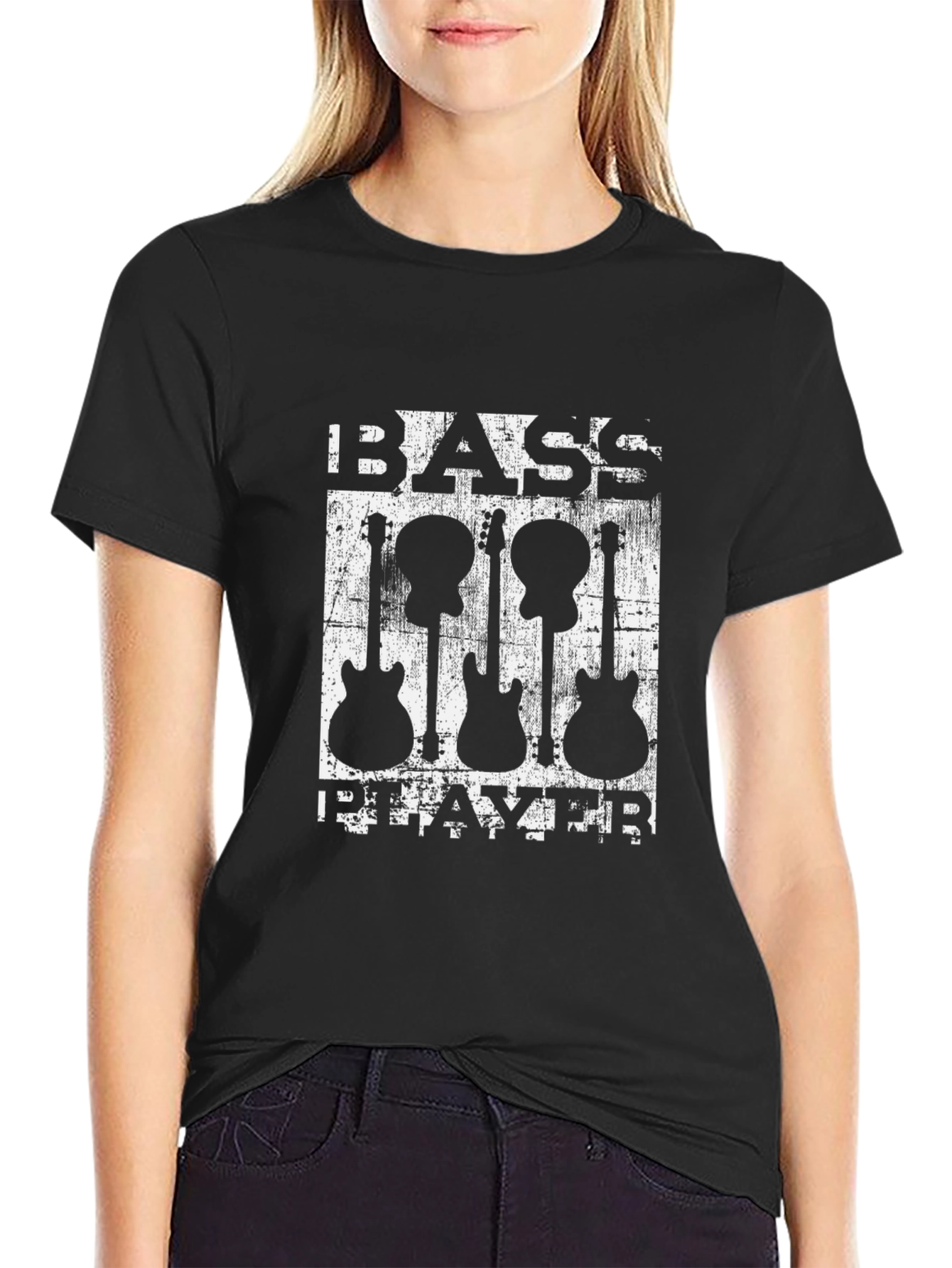 Bass Player Guitar Graphic Tee - Unisex