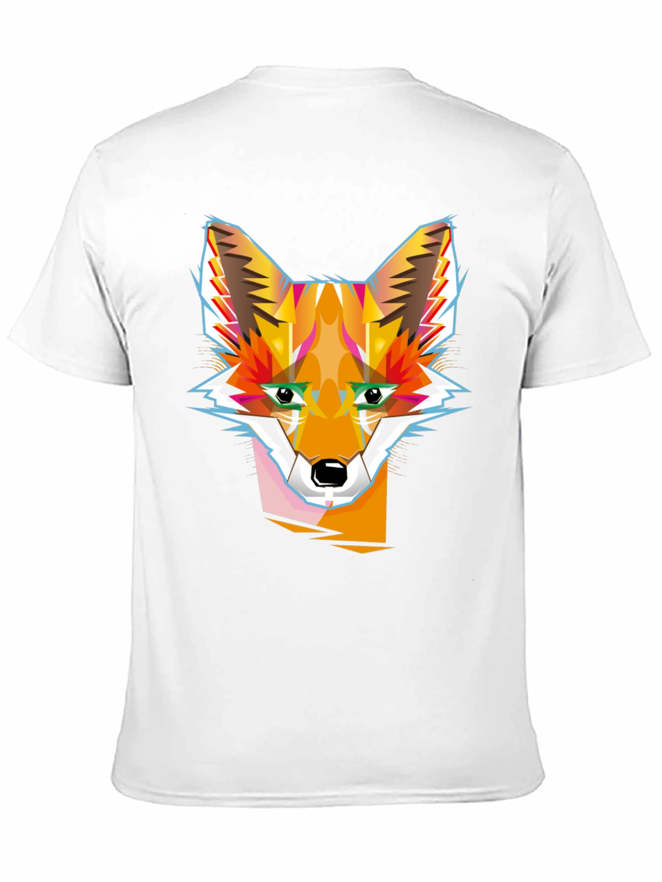 Geometric Fox Graphic Tee - Modern Style
