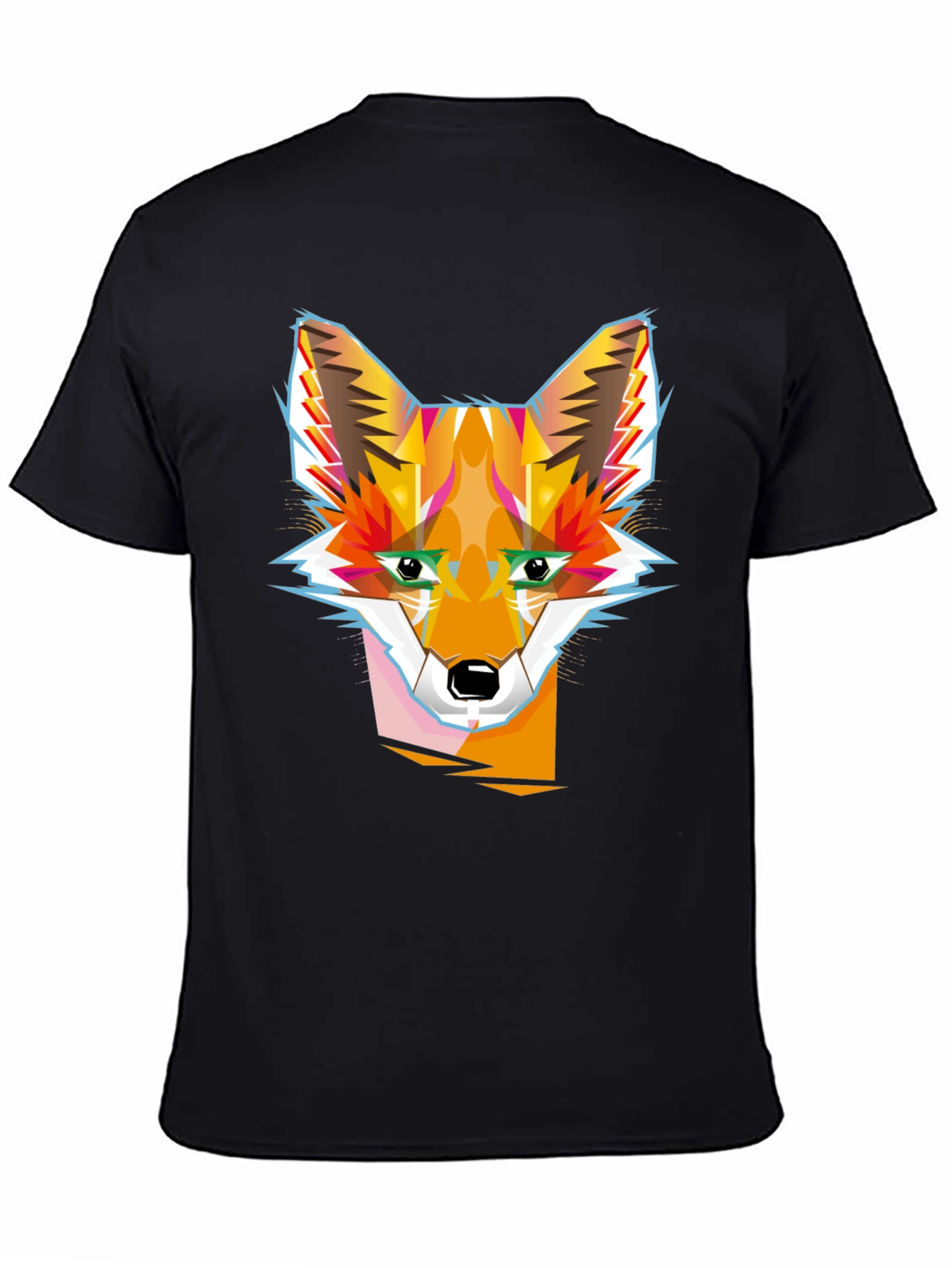 Geometric Fox Graphic Tee - Modern Style