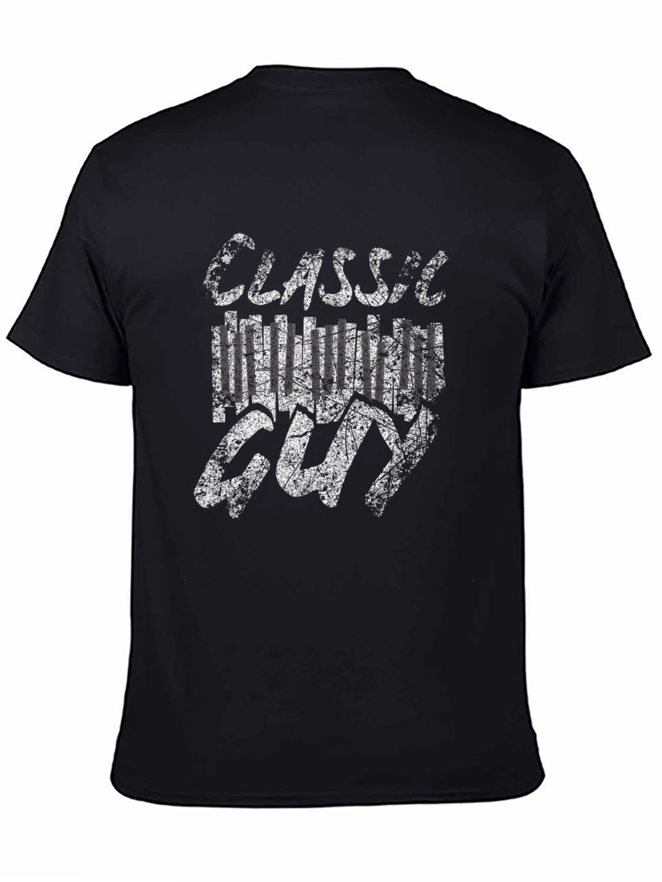 Classic Hollywood Guy Graphic Tee - Black