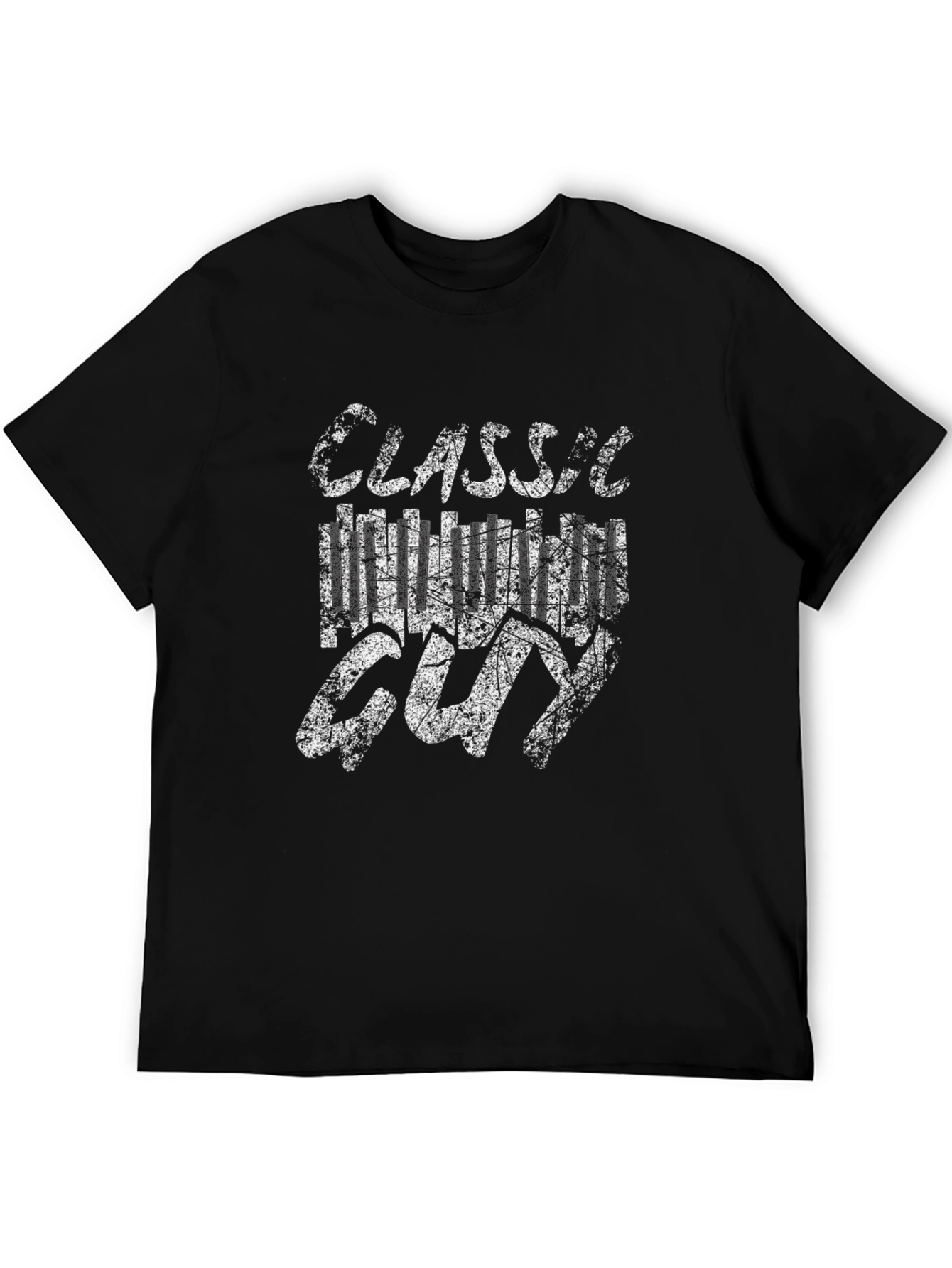 Classic Hollywood Guy Graphic Tee - Black