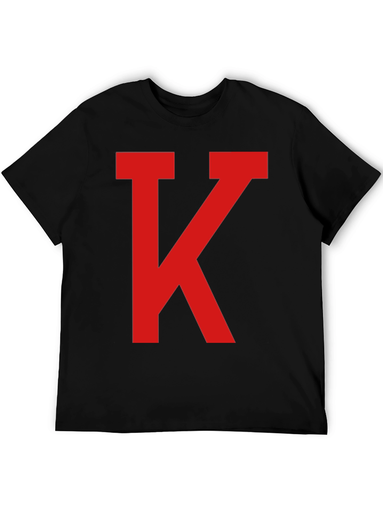 Red K on Black Casual Tee