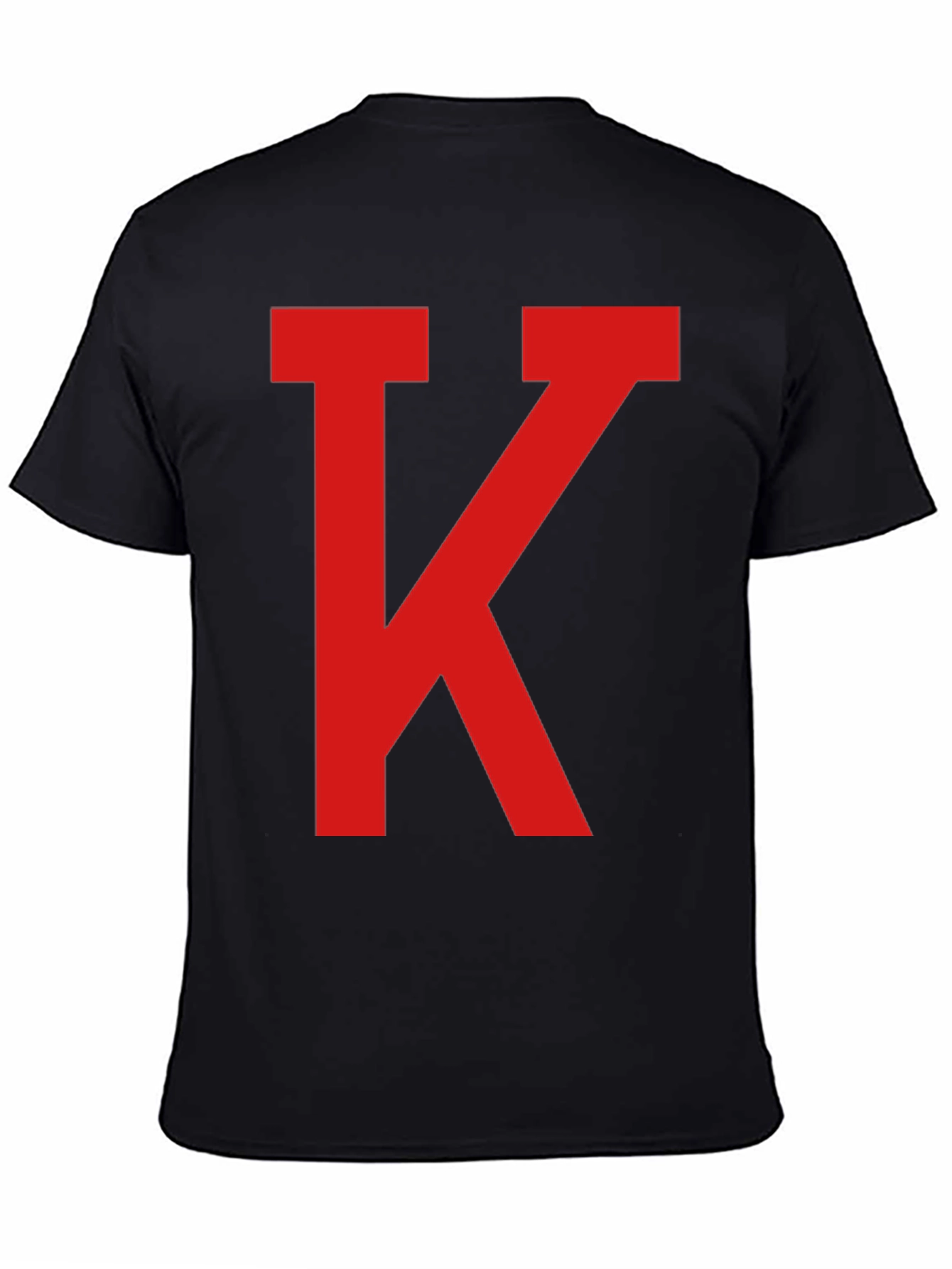 Red K on Black Casual Tee