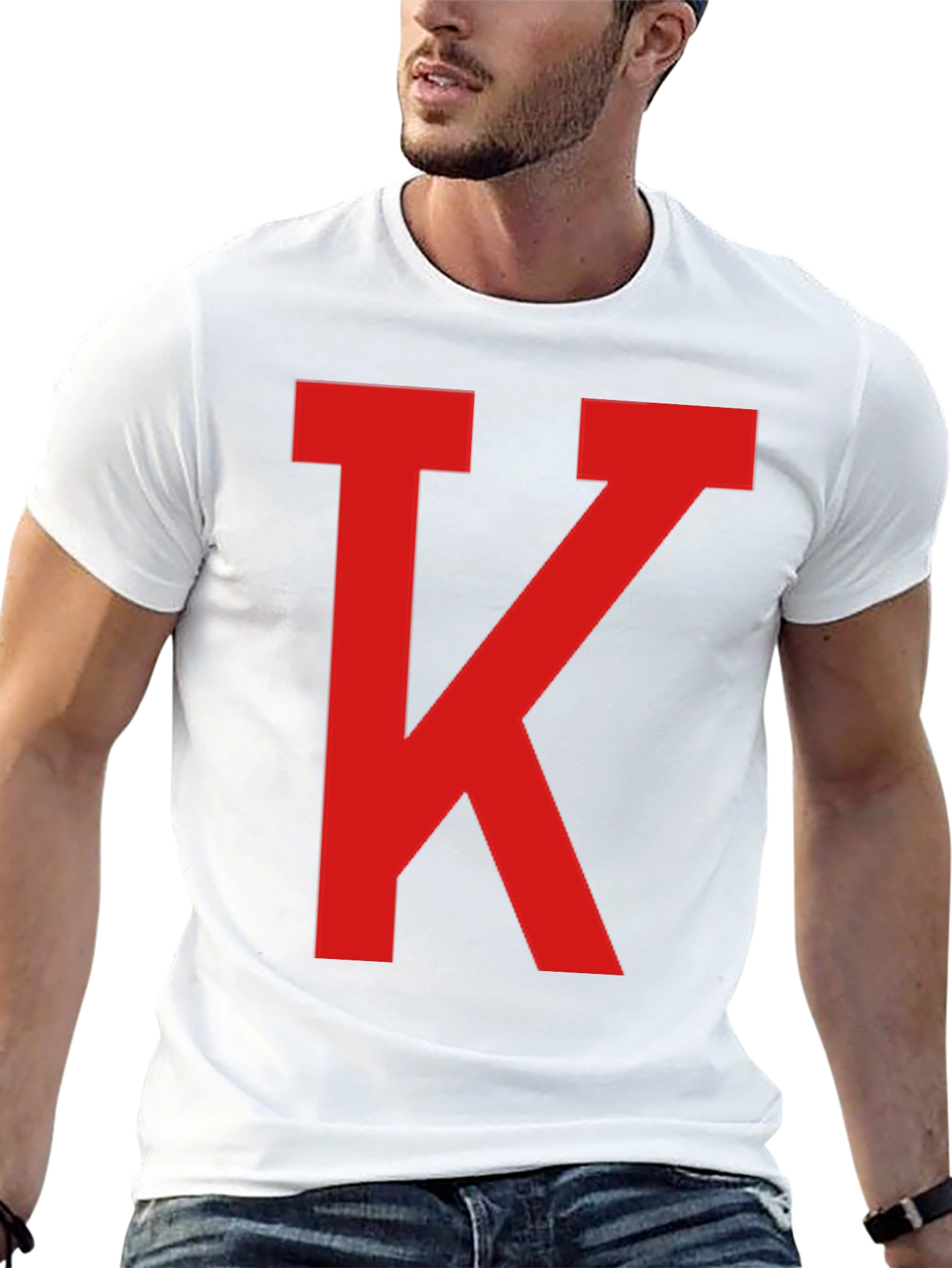 Red K on Black Casual Tee