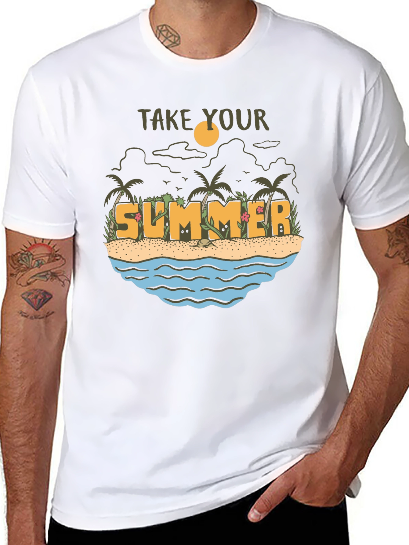 Summer Beach Graphic Tee