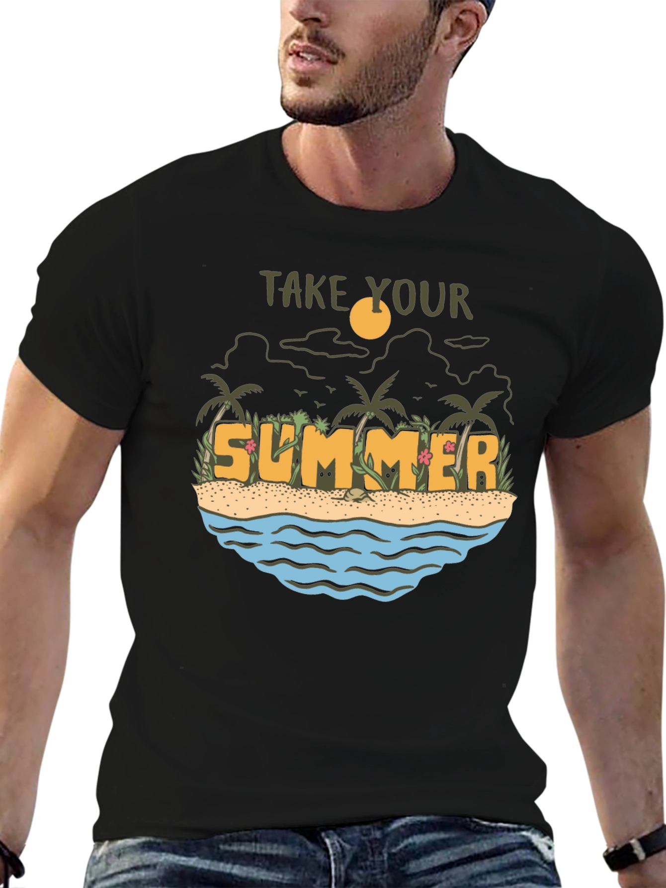 Summer Beach Graphic Tee