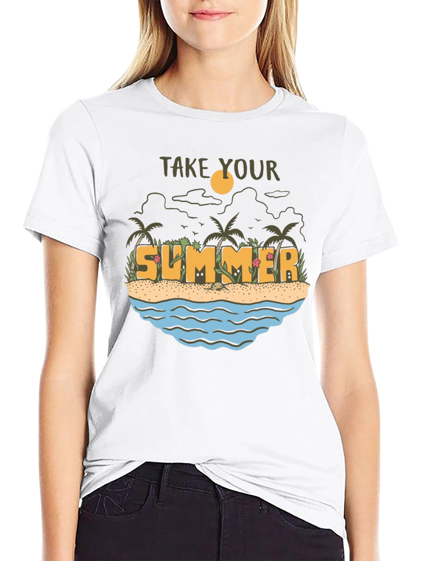 Summer Beach Graphic Tee