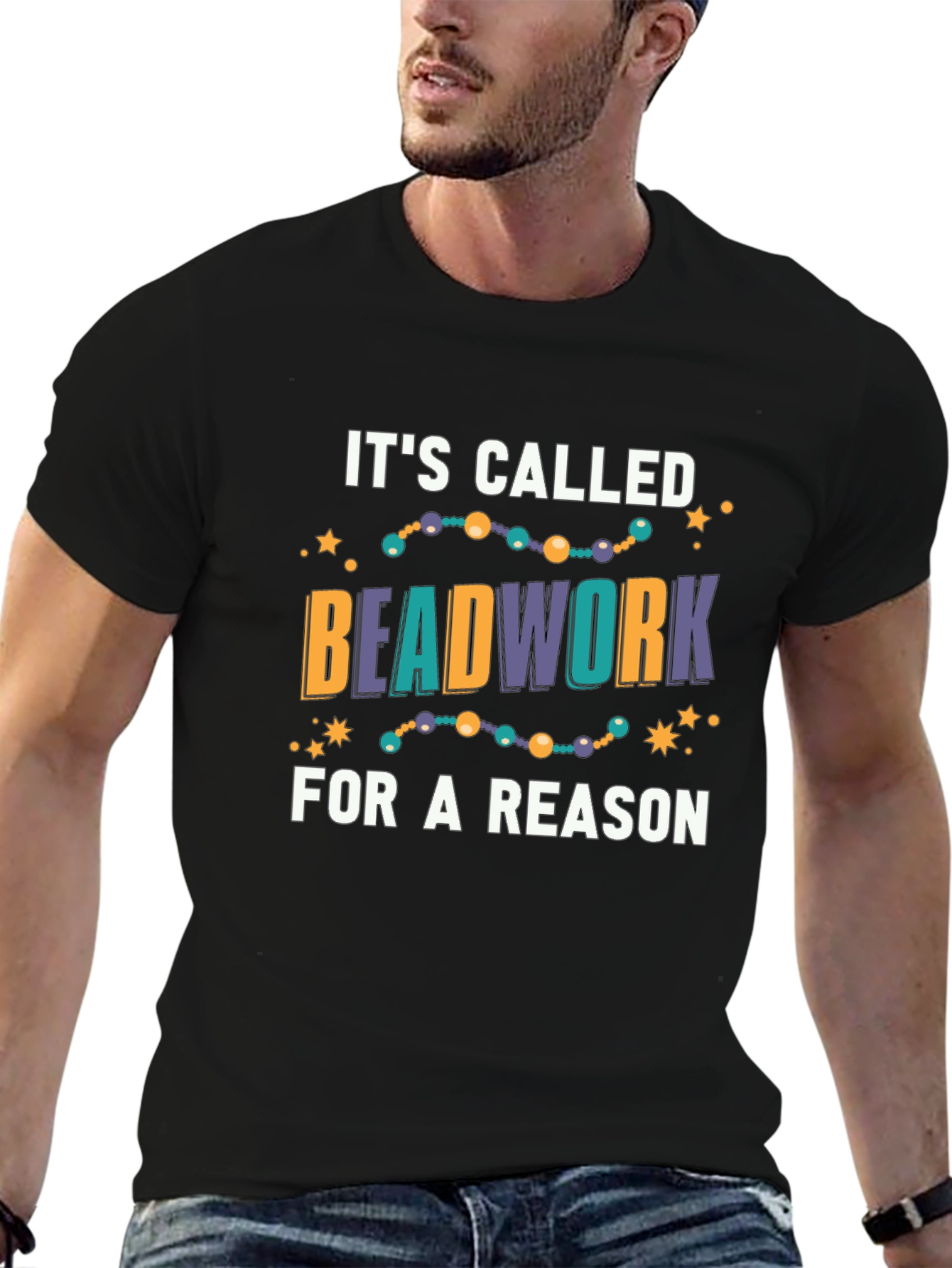 Beadwork T-Shirt - Crafting Humor Tee
