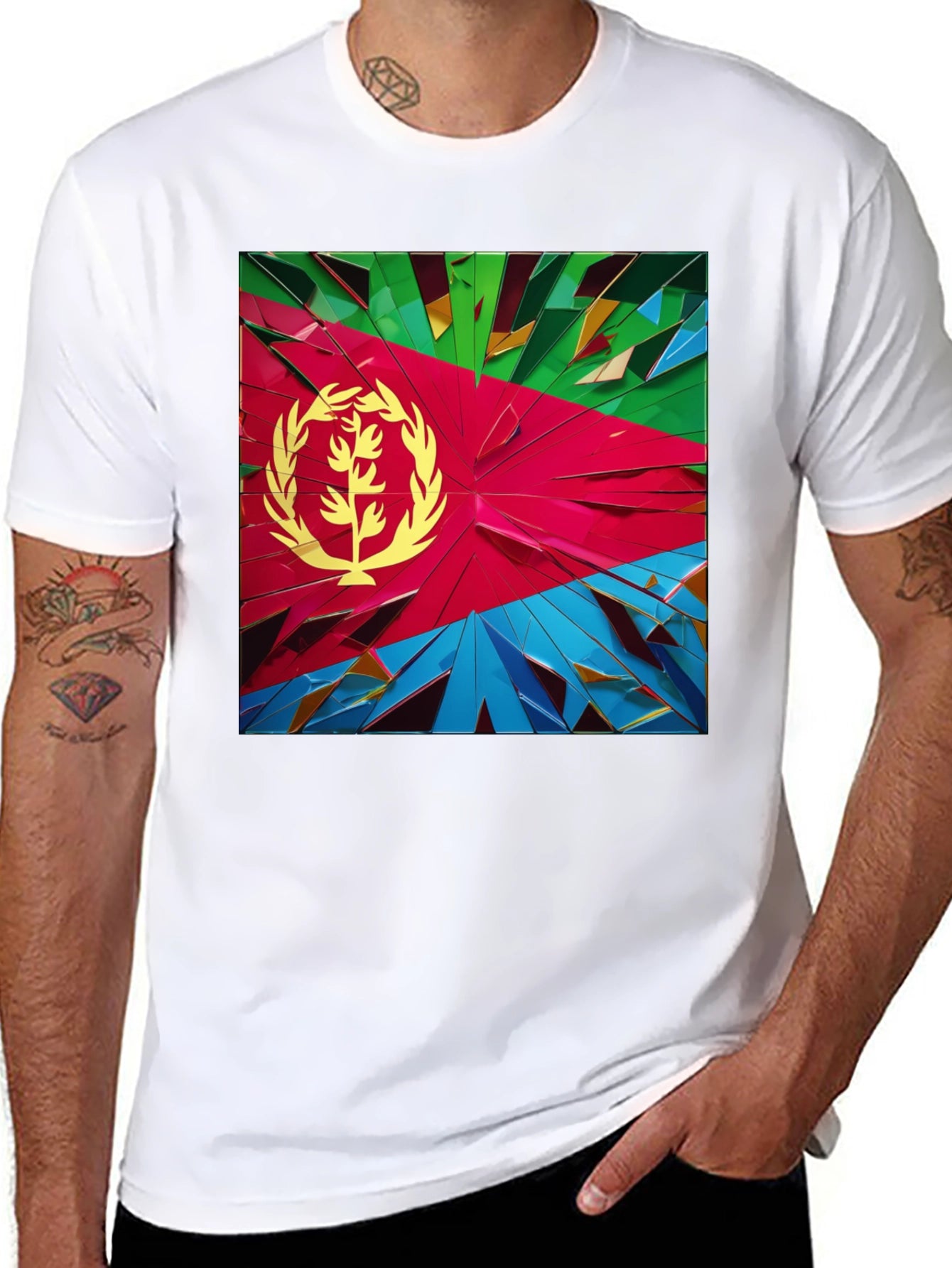 Eritrea Flag Graphic Tee - Modern Style
