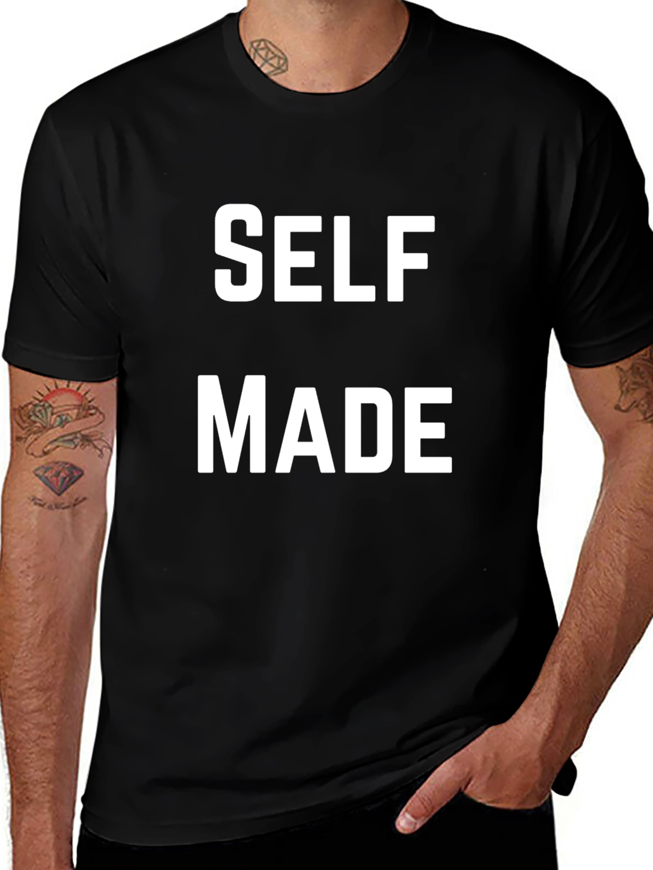 Self Made Graphic Tee - Bold Statement Shirt