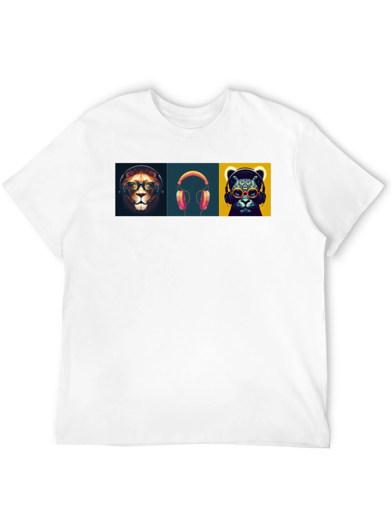 Cool Cats & Beats Black Graphic Tee