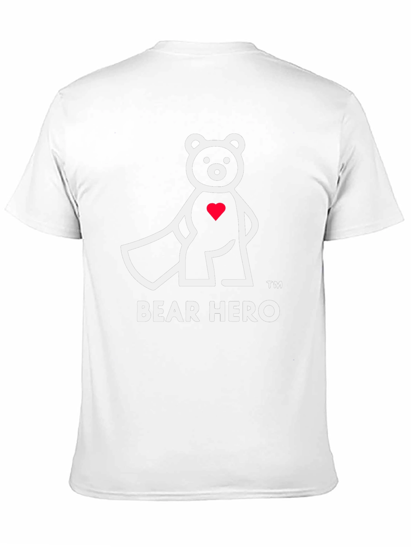 Bear Hero Graphic T-Shirt - Black Cotton Blend