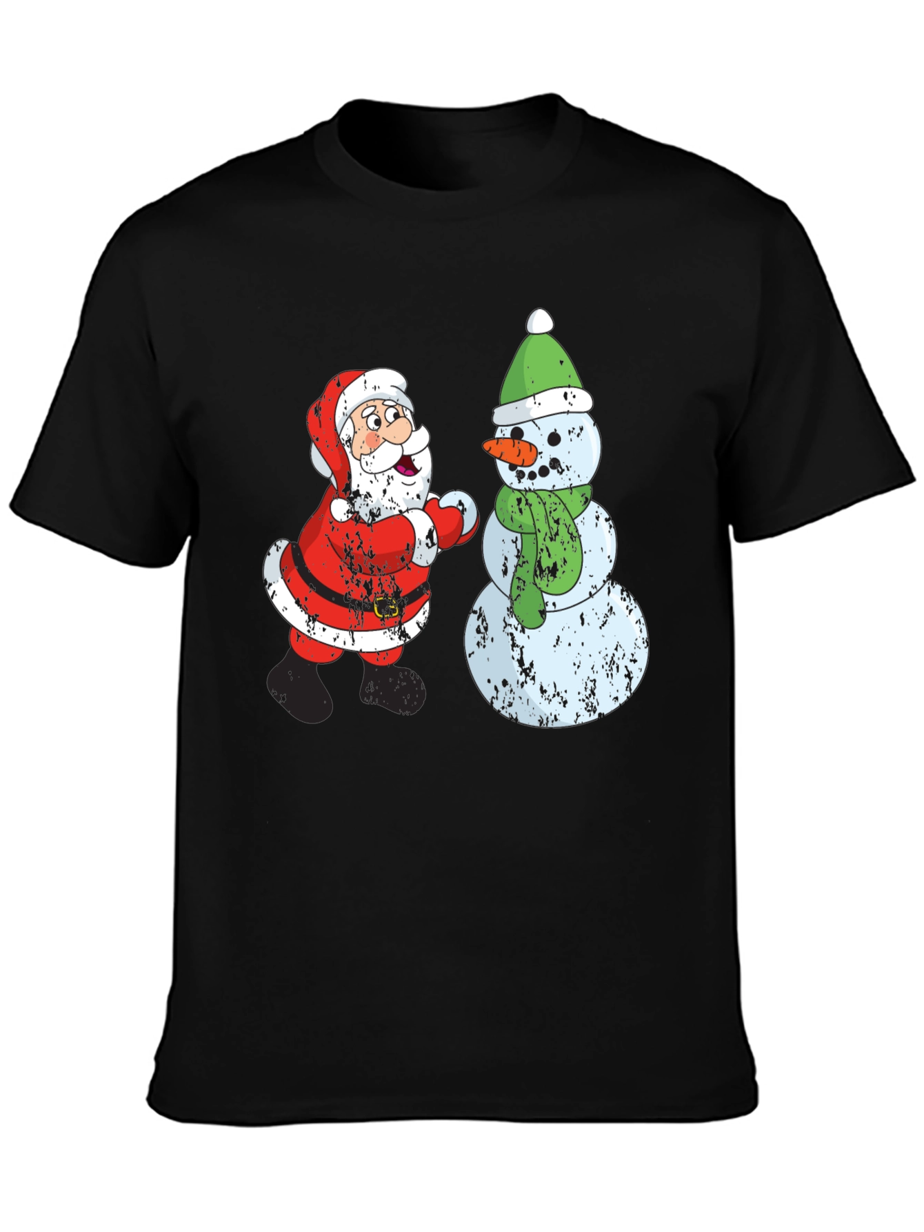 Santa & Snowman Christmas Tee