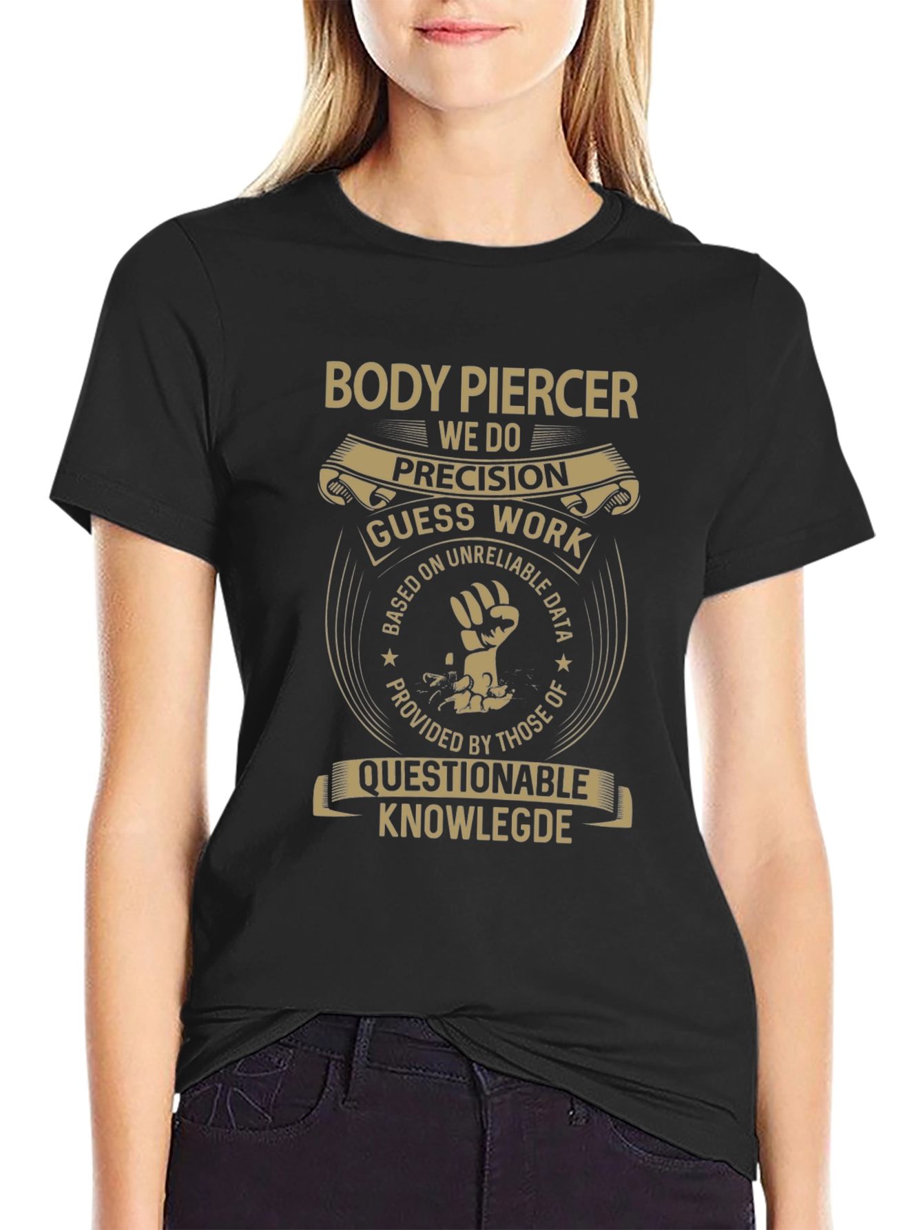 Body Piercer T-Shirt - Precision Design