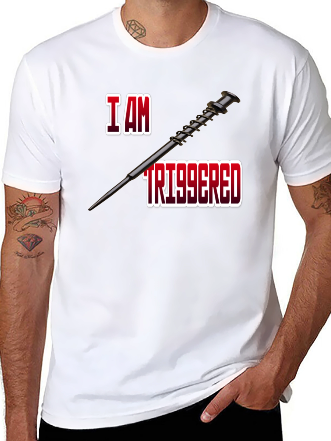 I Am Triggered T-Shirt - Funny Novelty Tee