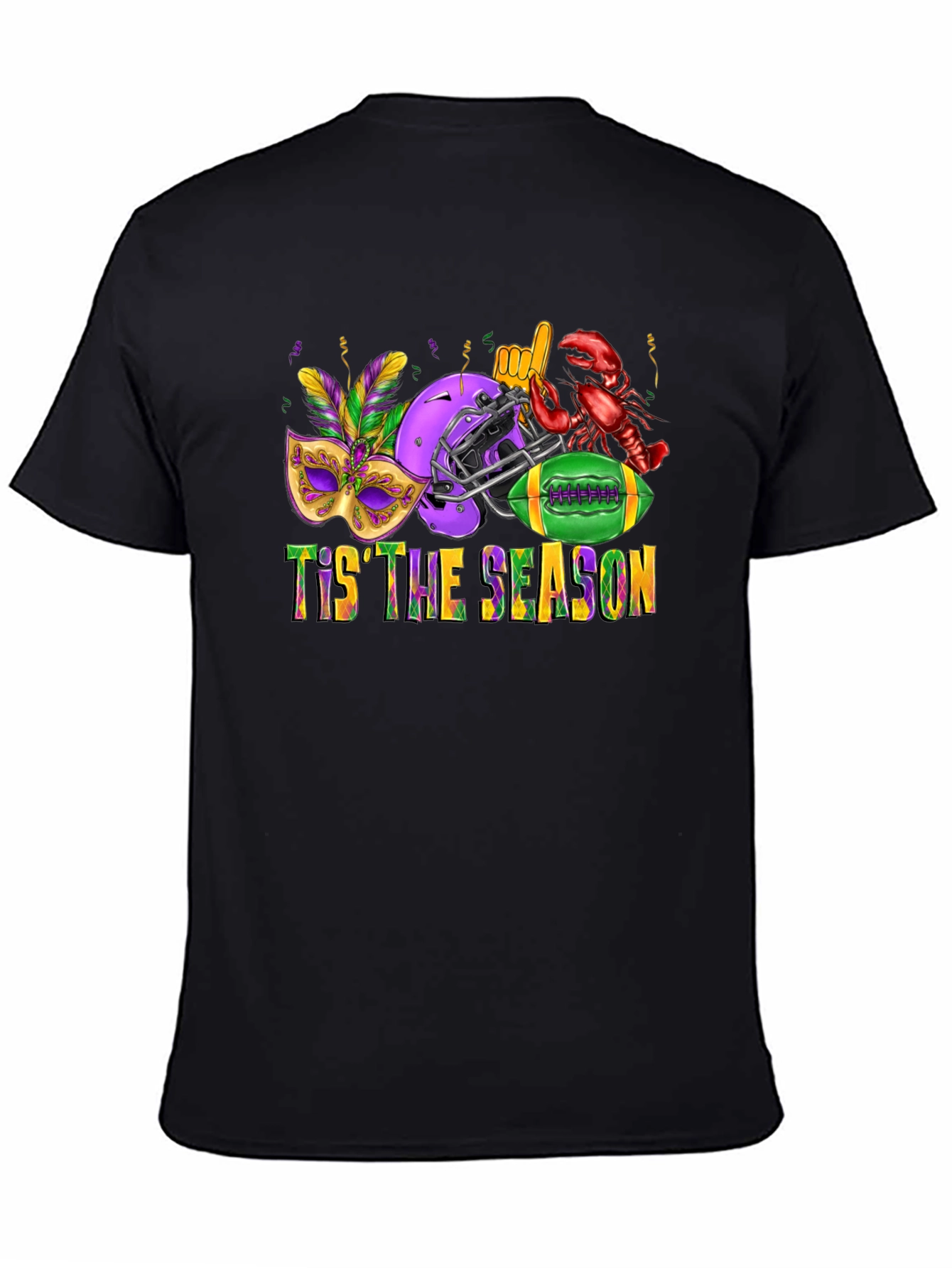 Mardi Gras Football Season T-Shirt