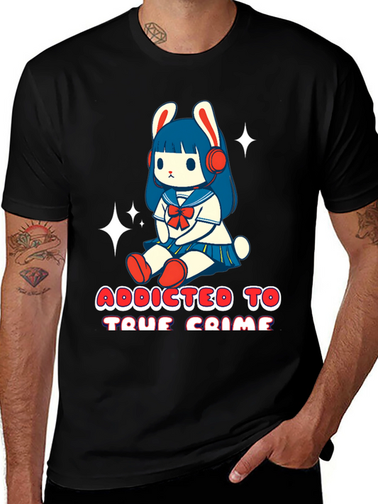 Addicted to True Crime Anime T-Shirt