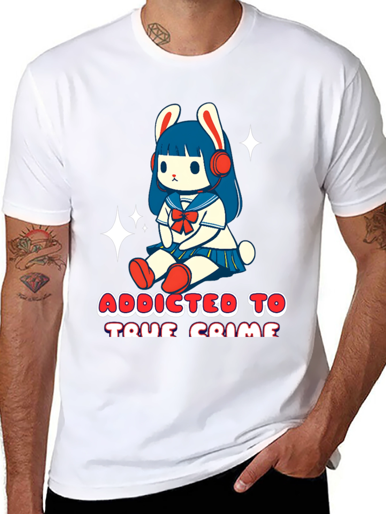 Addicted to True Crime Anime T-Shirt