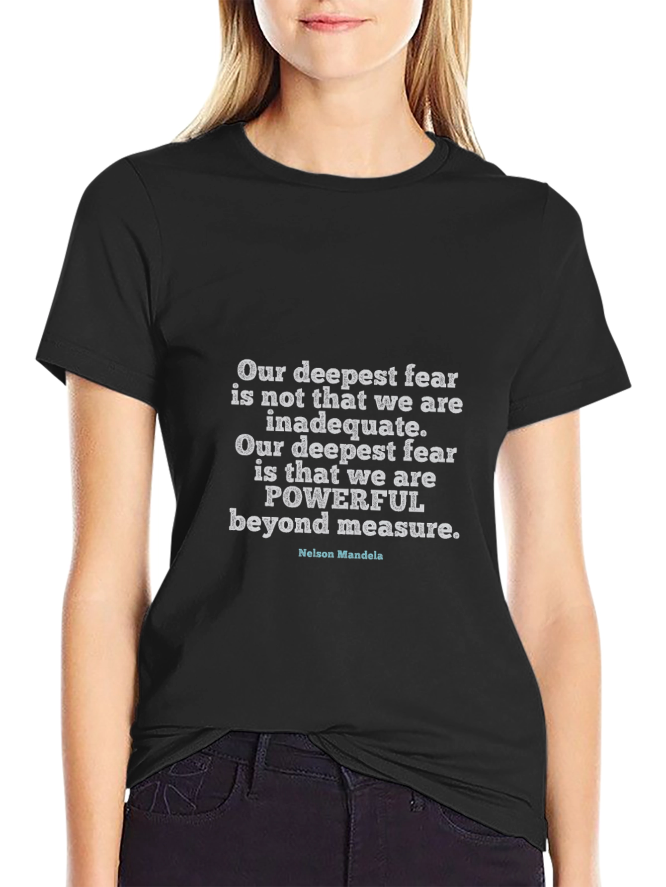 Inspirational Quote T-Shirt - Nelson Mandela