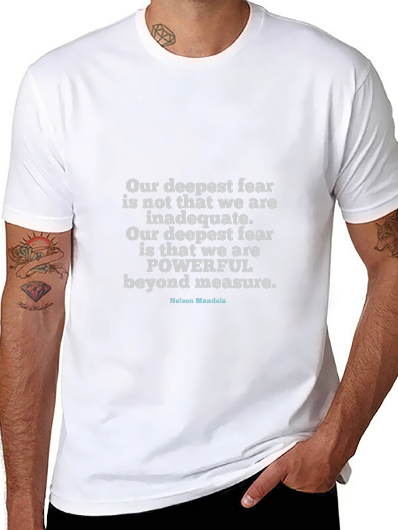 Inspirational Quote T-Shirt - Nelson Mandela