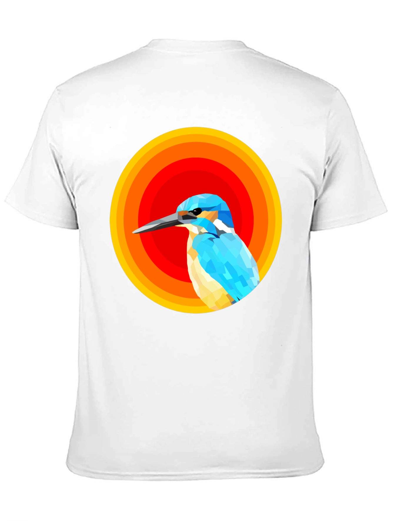 Abstract Bird Graphic Tee - Mens Black T-Shirt