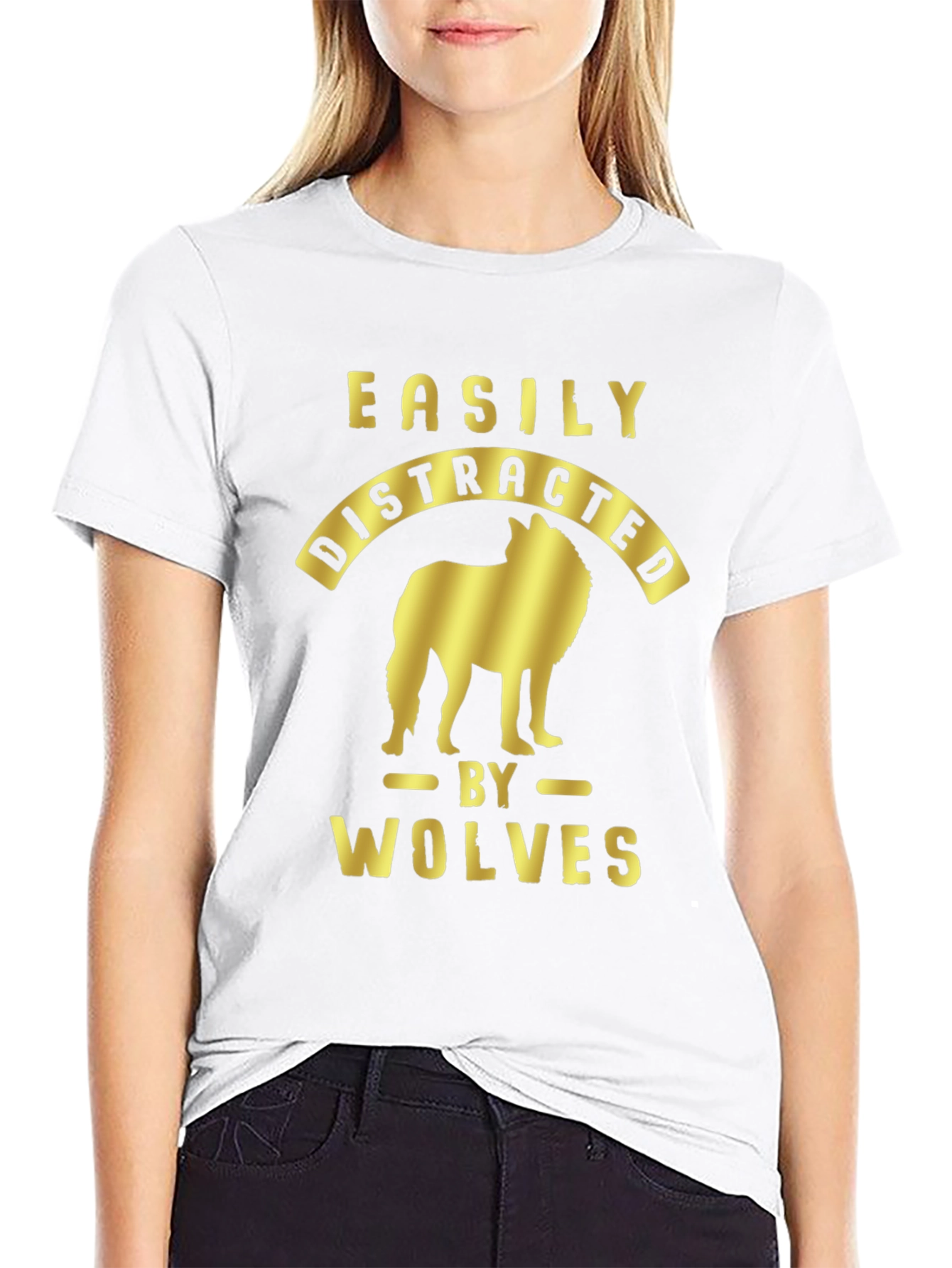 Easily Distracted by Wolves Graphic Tee
