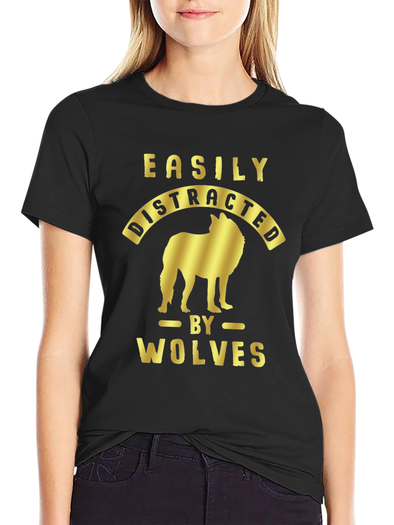 Easily Distracted by Wolves Graphic Tee