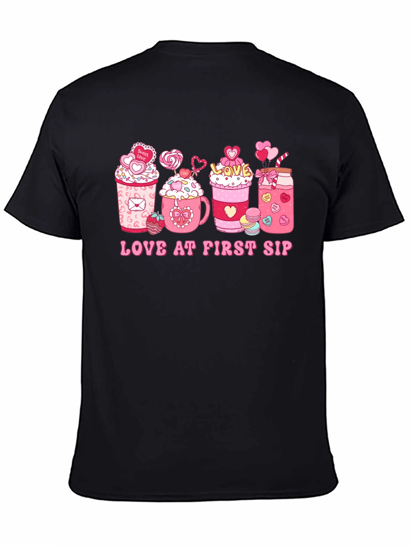 Love at First Sip Valentines Day T-shirt